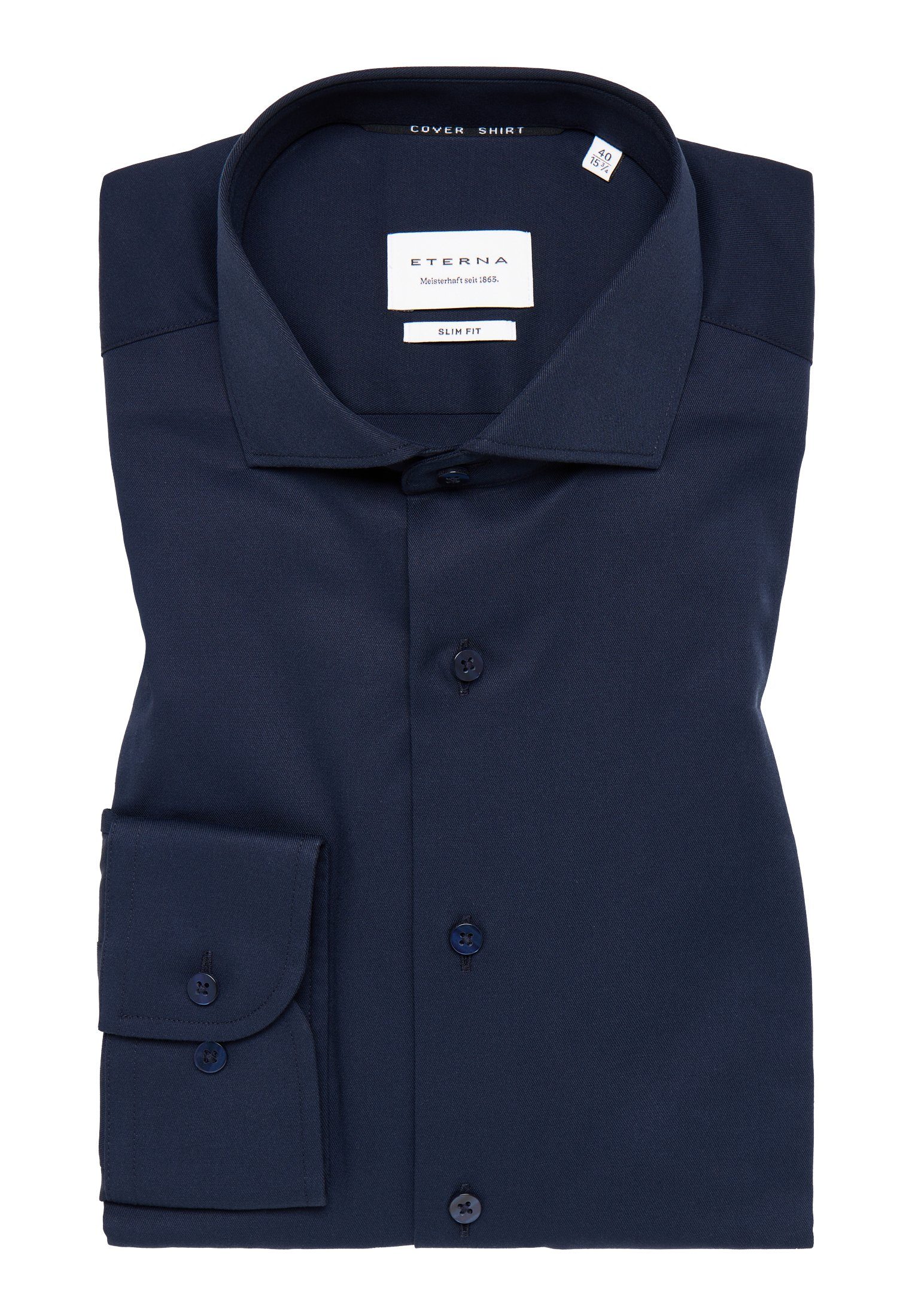 Eterna Overhemd met lange mouwen Slim fit NON IRON (strijkvrij)