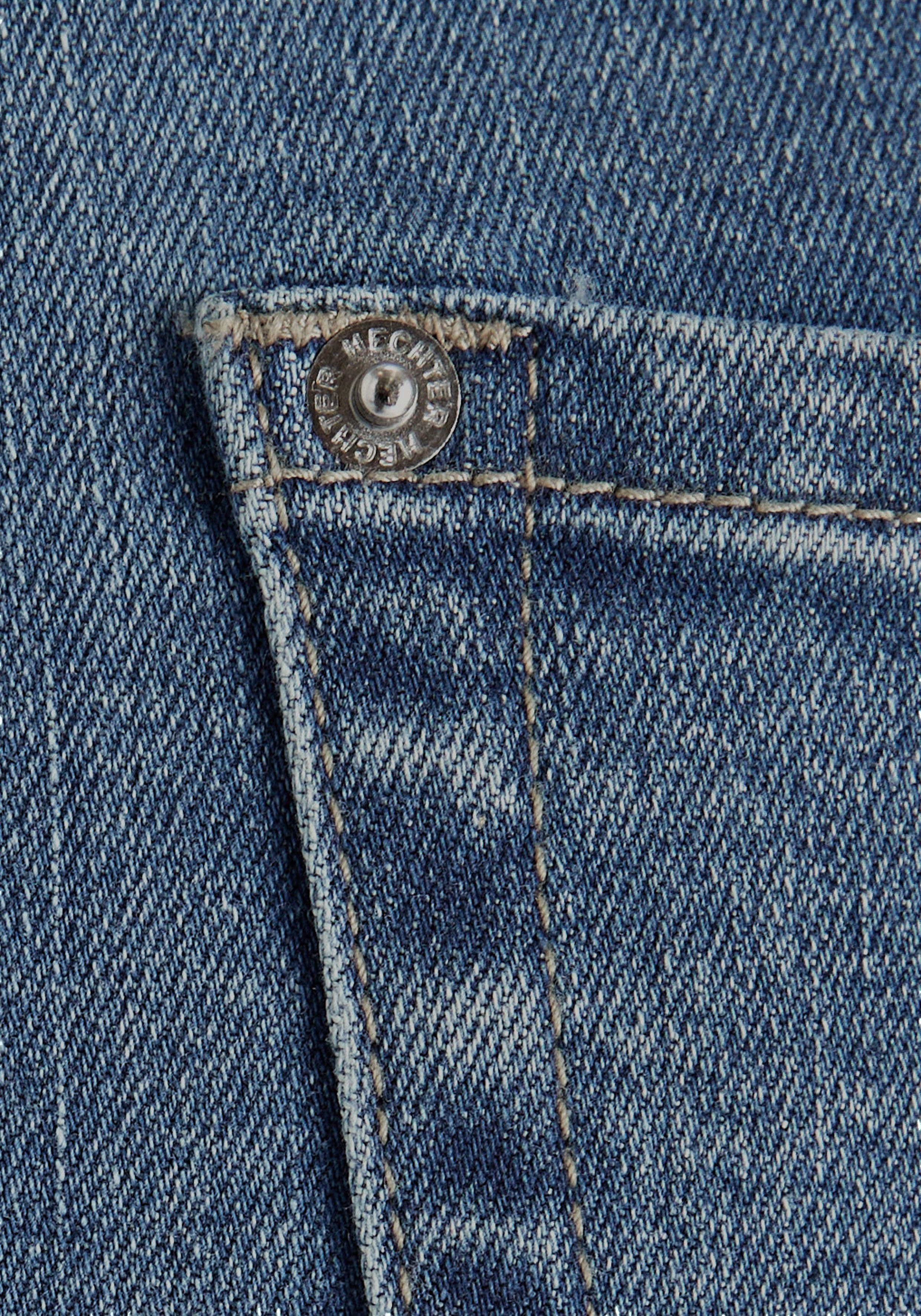 HECHTER PARIS Mom jeans hoge taille, enkel-vrij, met riemlussen