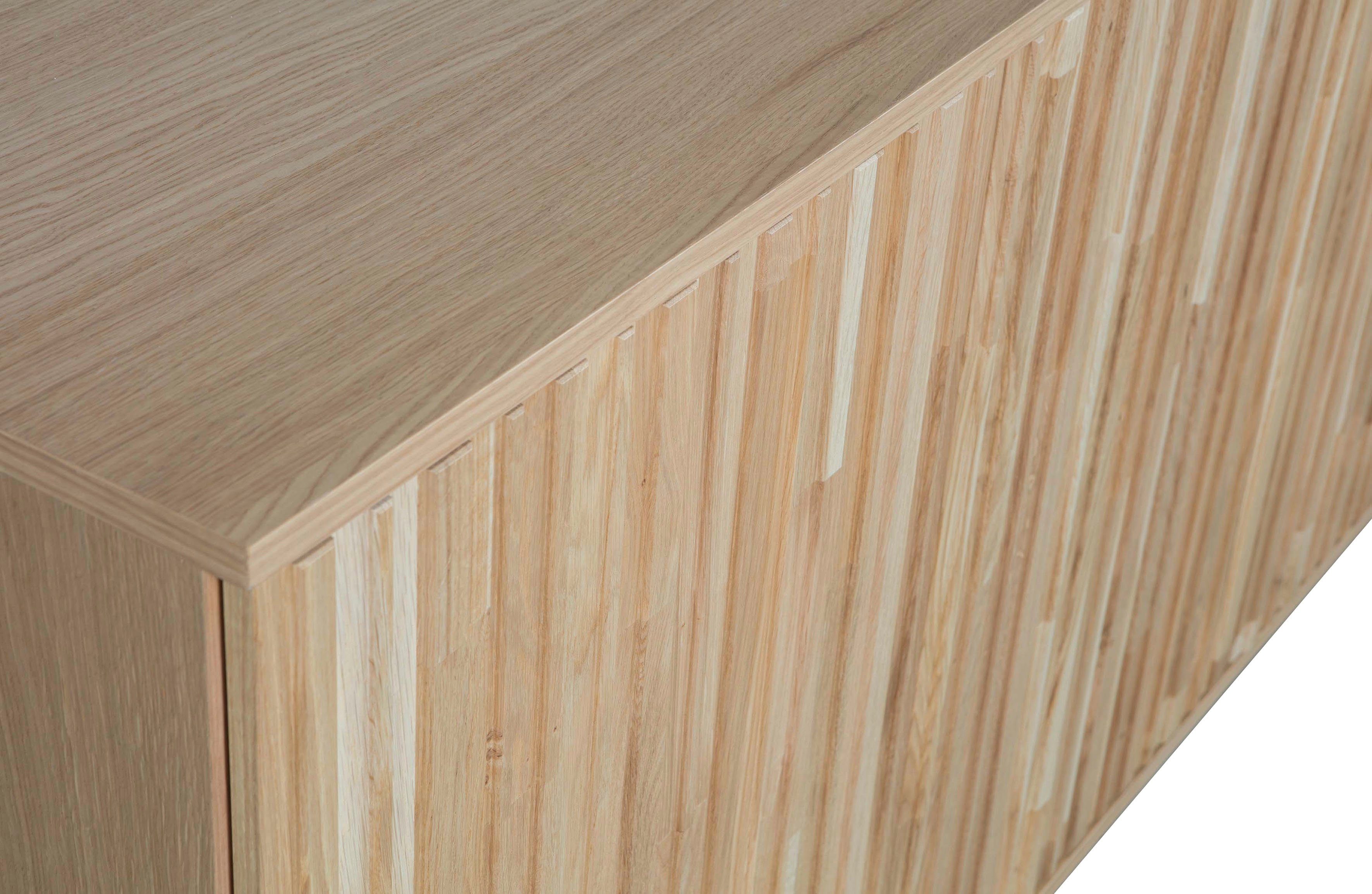 WOOOD Dressoir New Gravure Commode met grafische reliëfdeuren, H 85 cm x B 200 cm