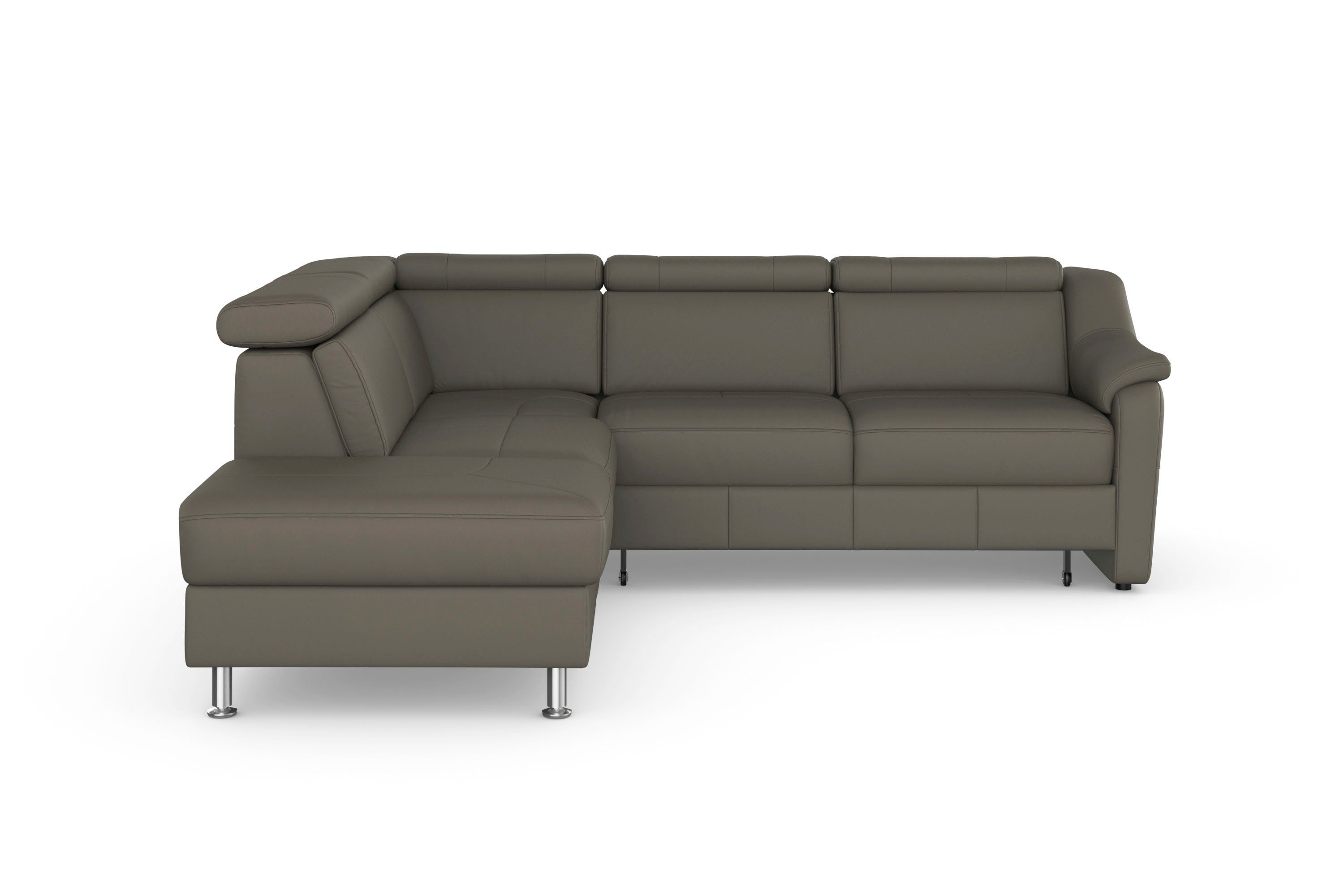 sit&more Hoekbank Freetown L-vorm met verstelbare hoofdsteun en comfortabele binnenvering