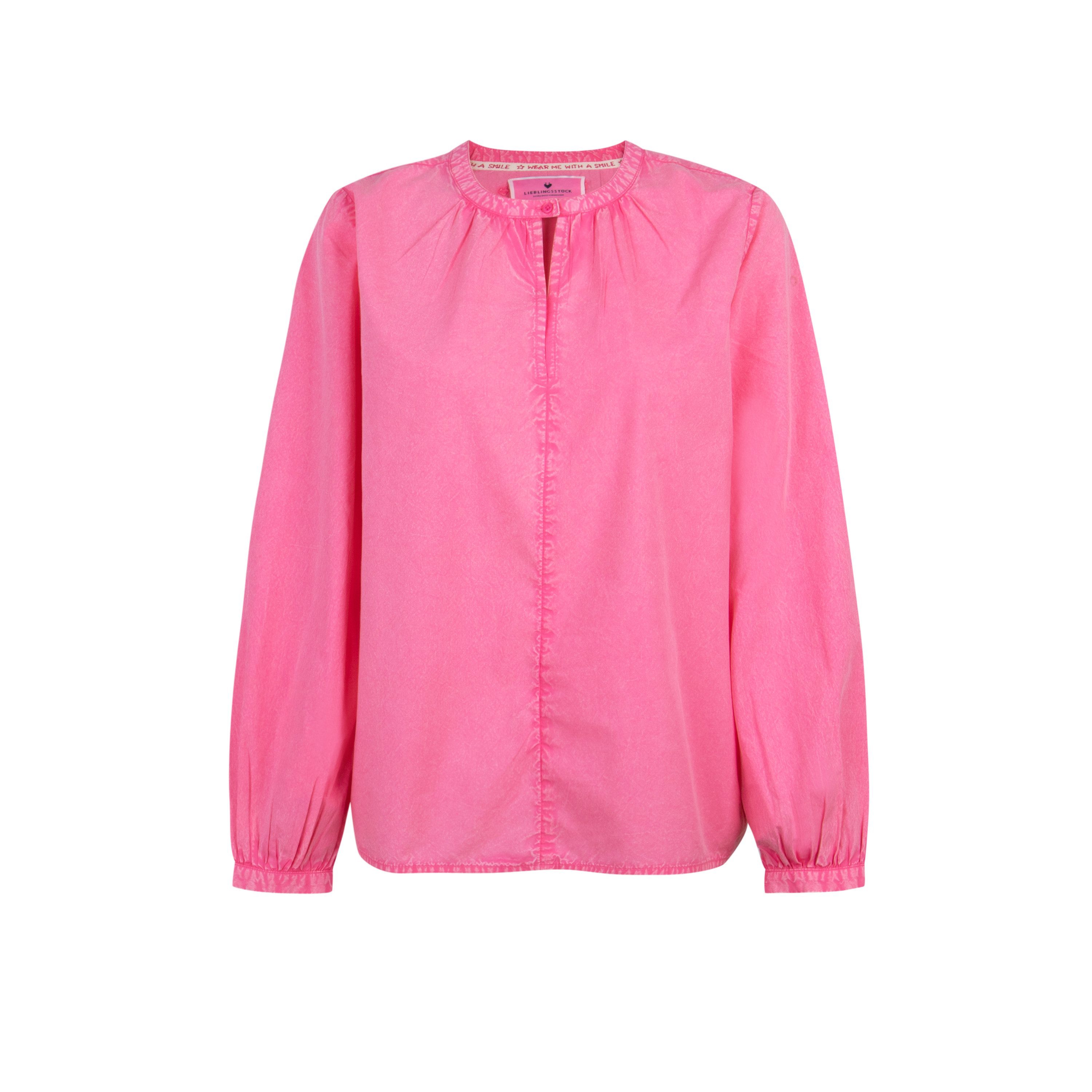 Lieblingsstück Blouse zonder sluiting RymEP met een logo-opschrift