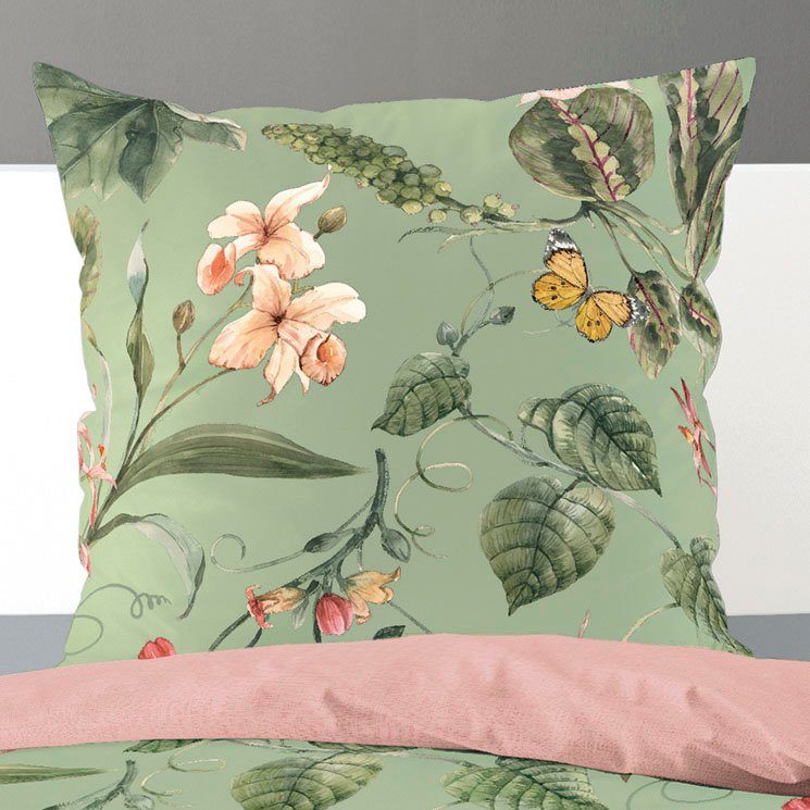 BIERBAUM Overtrekset CARO met prachtige bloemen (2-delig)