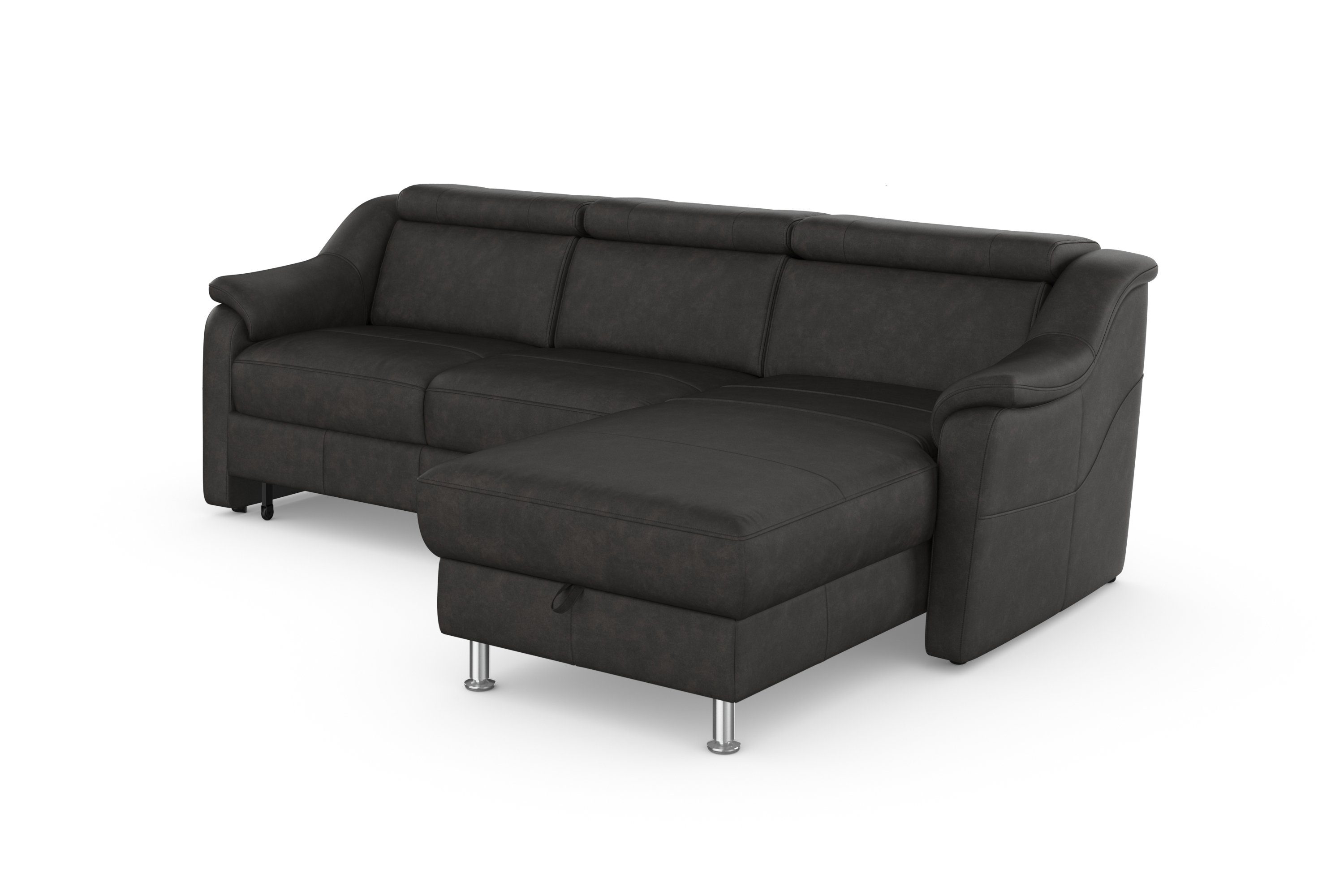 sit&more Hoekbank Freetown L-vorm met verstelbare hoofdsteun en comfortabele binnenvering