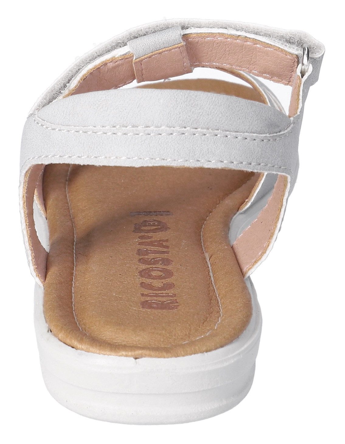 Ricosta Sandalen Ana WMS: gemiddeld , sandaal met klittenbandsluiting en glitter, maat sjabloon te downloaden