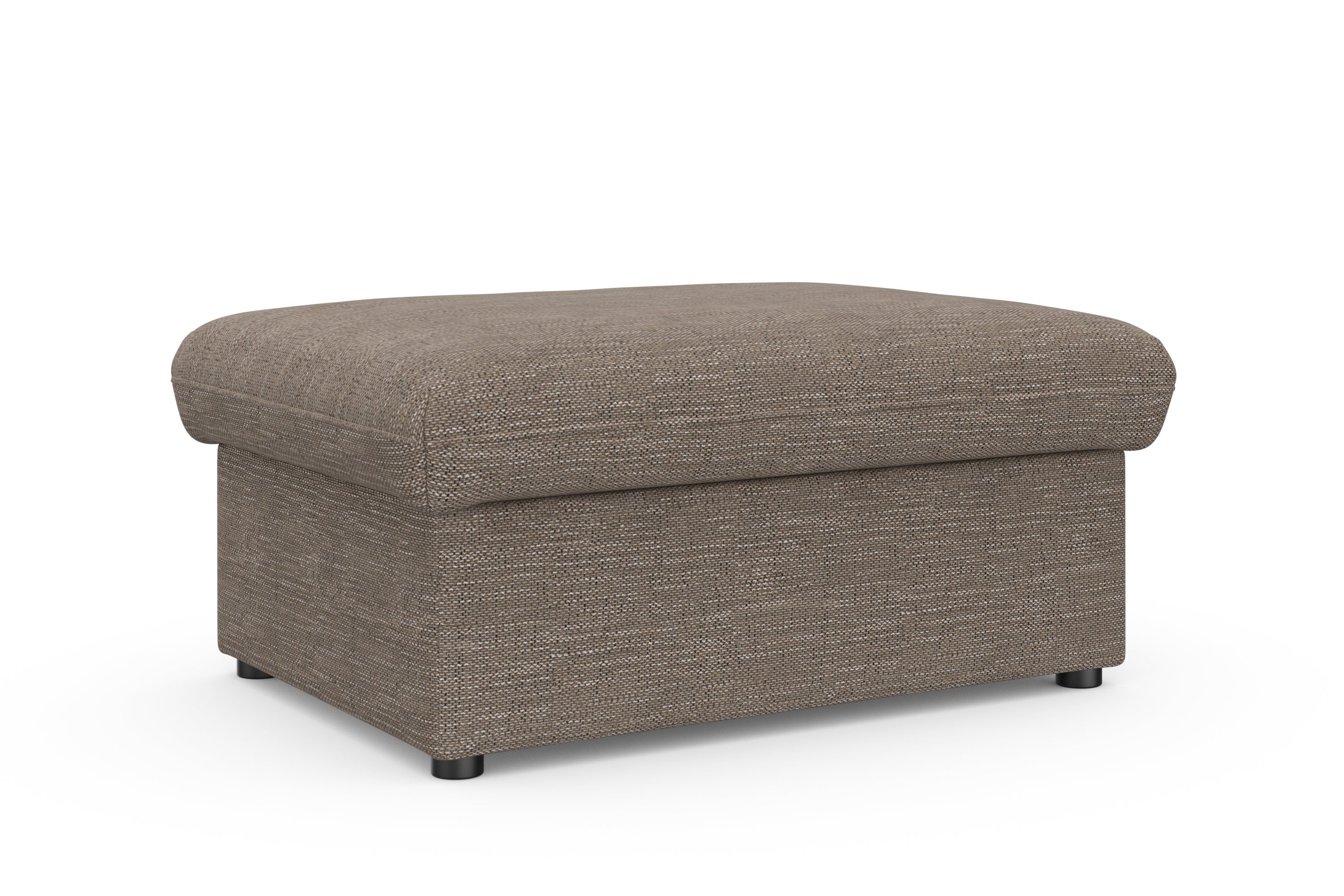 DOMO collection Hocker Topmatras met golfvering, op kunststof glijders