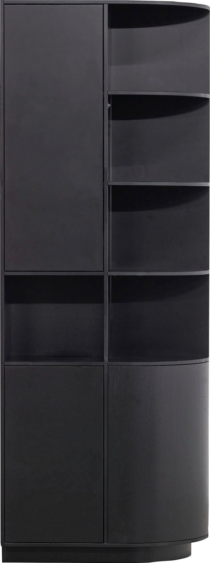 WOOOD Vitrinekast Finca met modern push-to-open systeem, breedte 78 cm