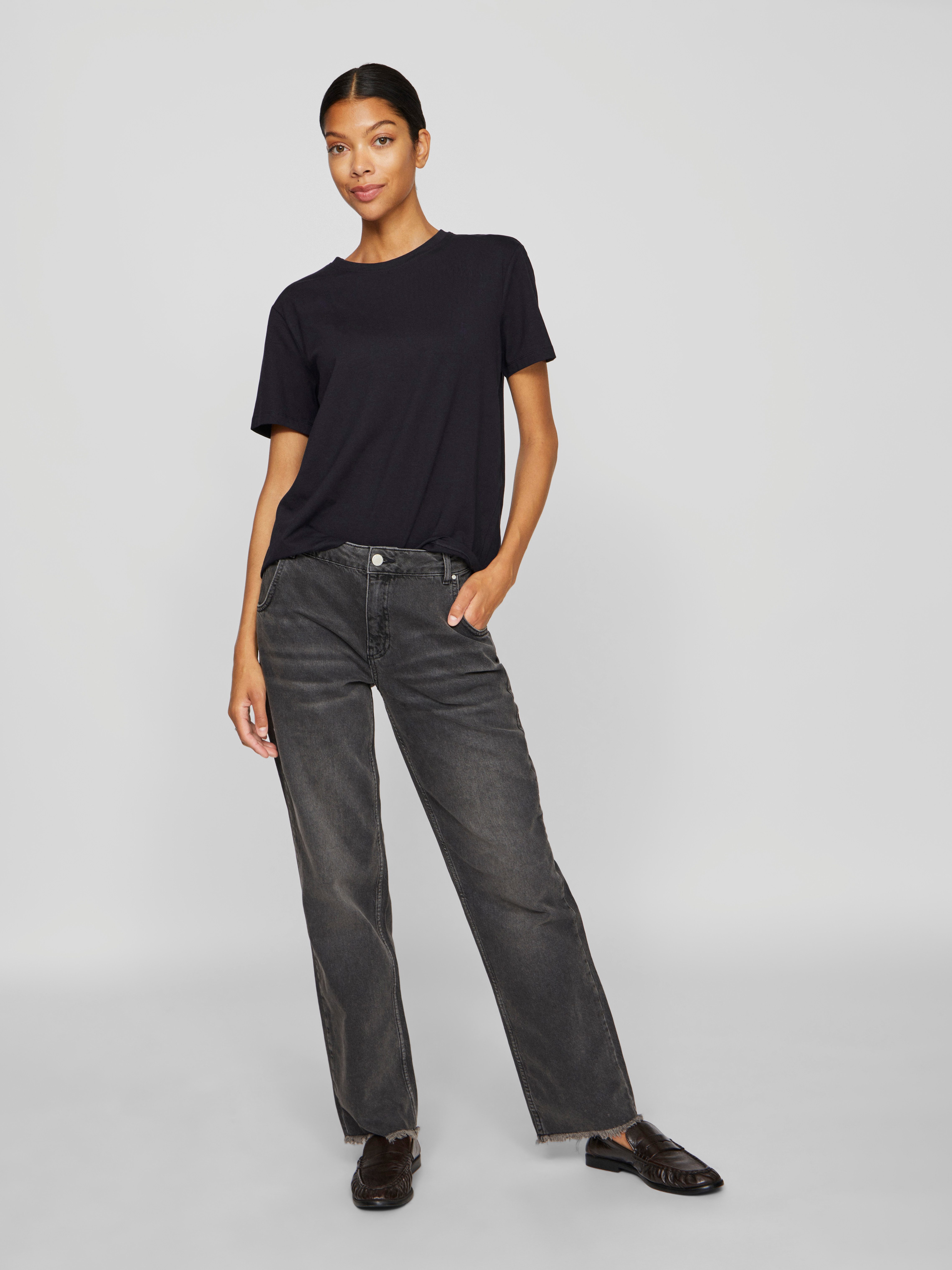 Vila Shirt met korte mouwen VINORA S/S T-SHIRT - NOOS