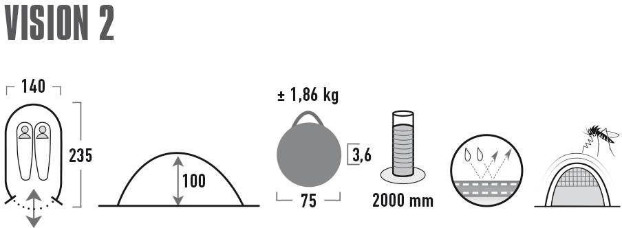 High Peak Pop-up tent Vision 2