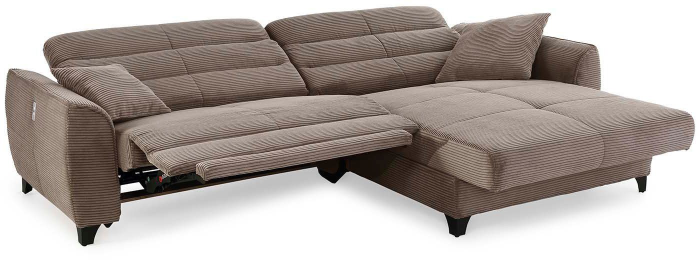 Jockenhöfer Gruppe Hoekbank Double One L-vorm met 2 x 120 cm brede, elektrisch verstelbare relaxfuncties