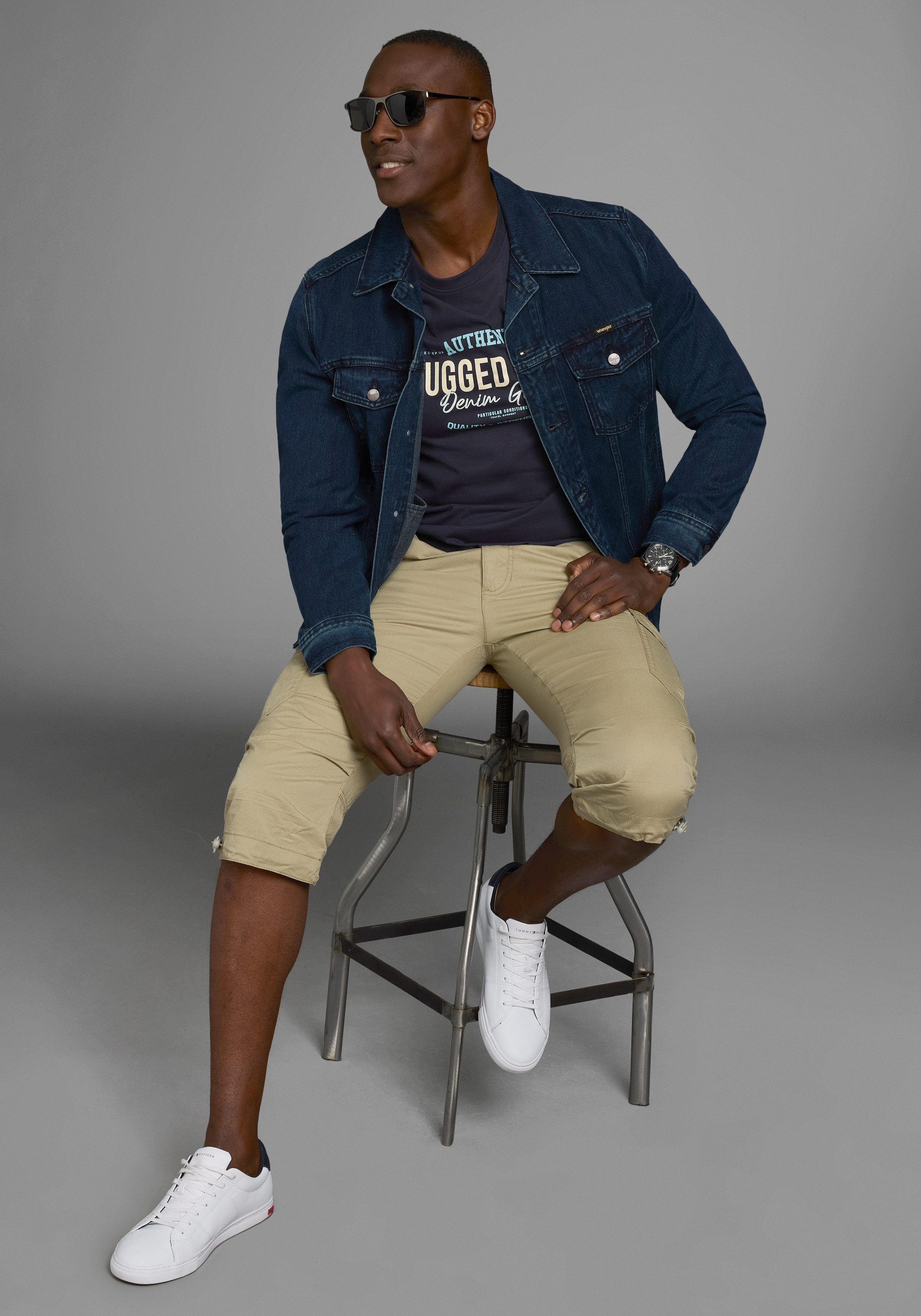 Man's World T-shirt Korte mouwen, regular fit, met print, ronde hals