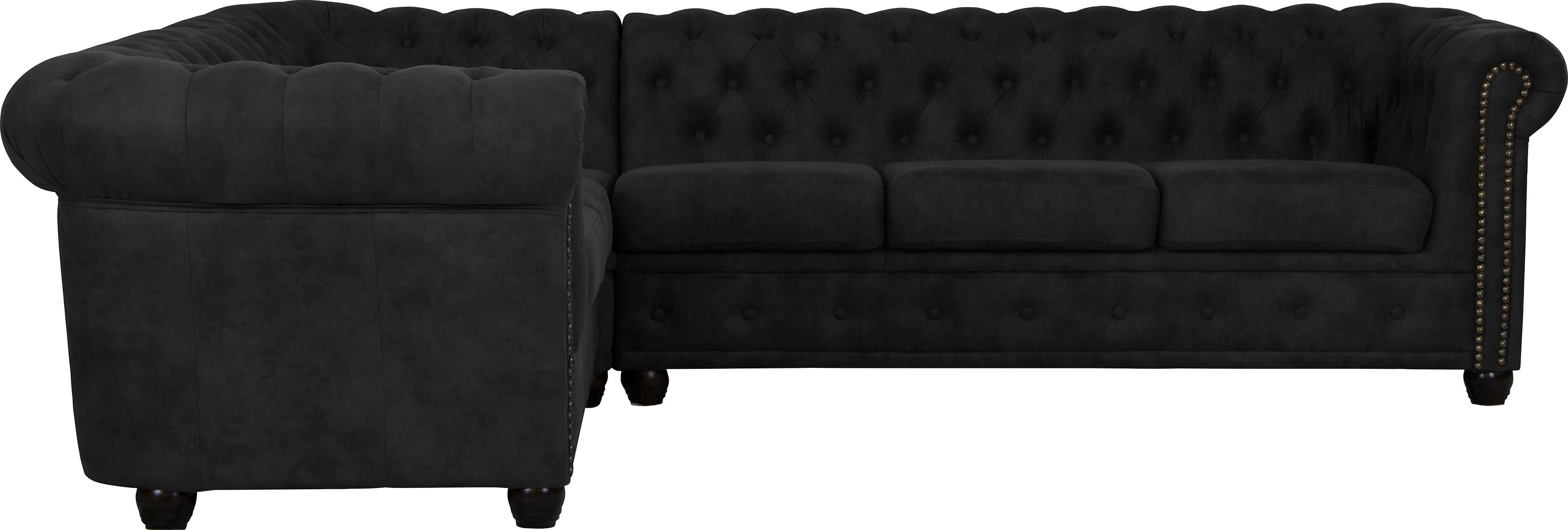 Home affaire Chesterfield-bank Rysum L-vorm Chesterfield-look, lange zijde links of rechts