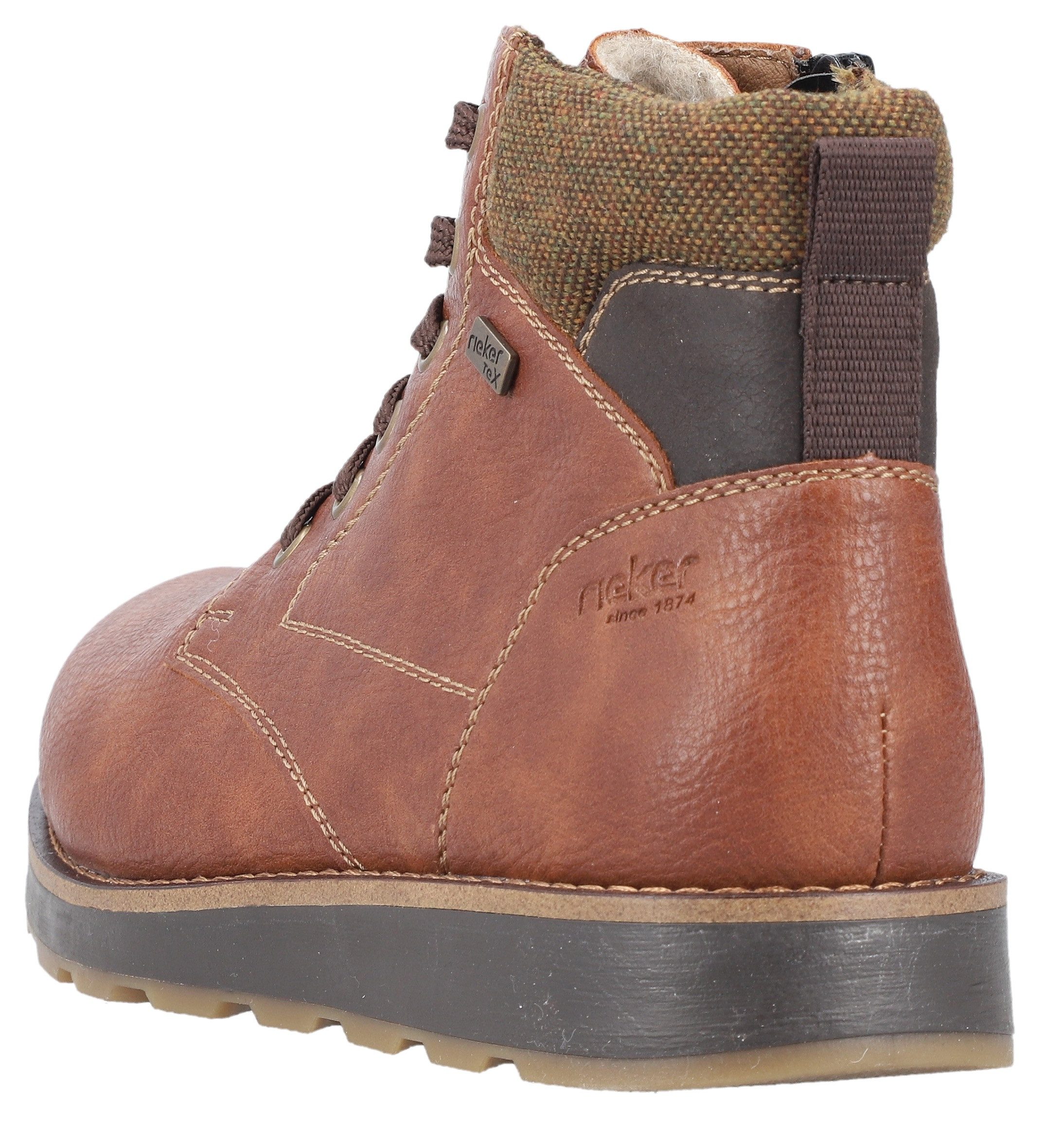 Rieker Winterlaarzen , veterschoenen, schachtkussen, met riekertex-membraan