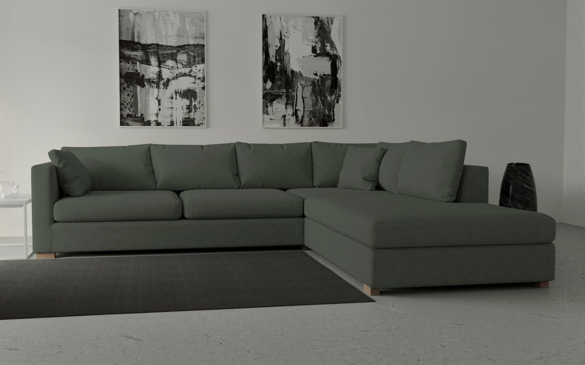 Guido Maria Kretschmer Home&Living Hoekbank Arles, L-vorm extra diepe zitting, verkrijgbaar in verschillende typen bekleding