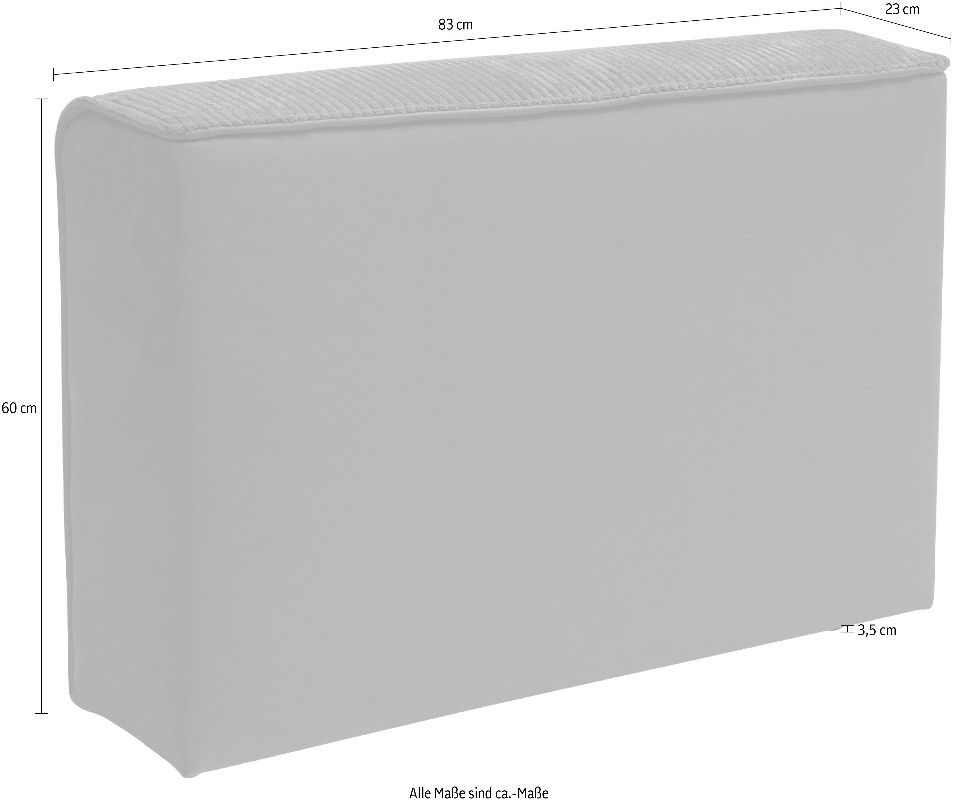 RAUM.ID Sofaelement Modulid als module of afzonderlijk te gebruiken, in ribfluweel (1 stuk)