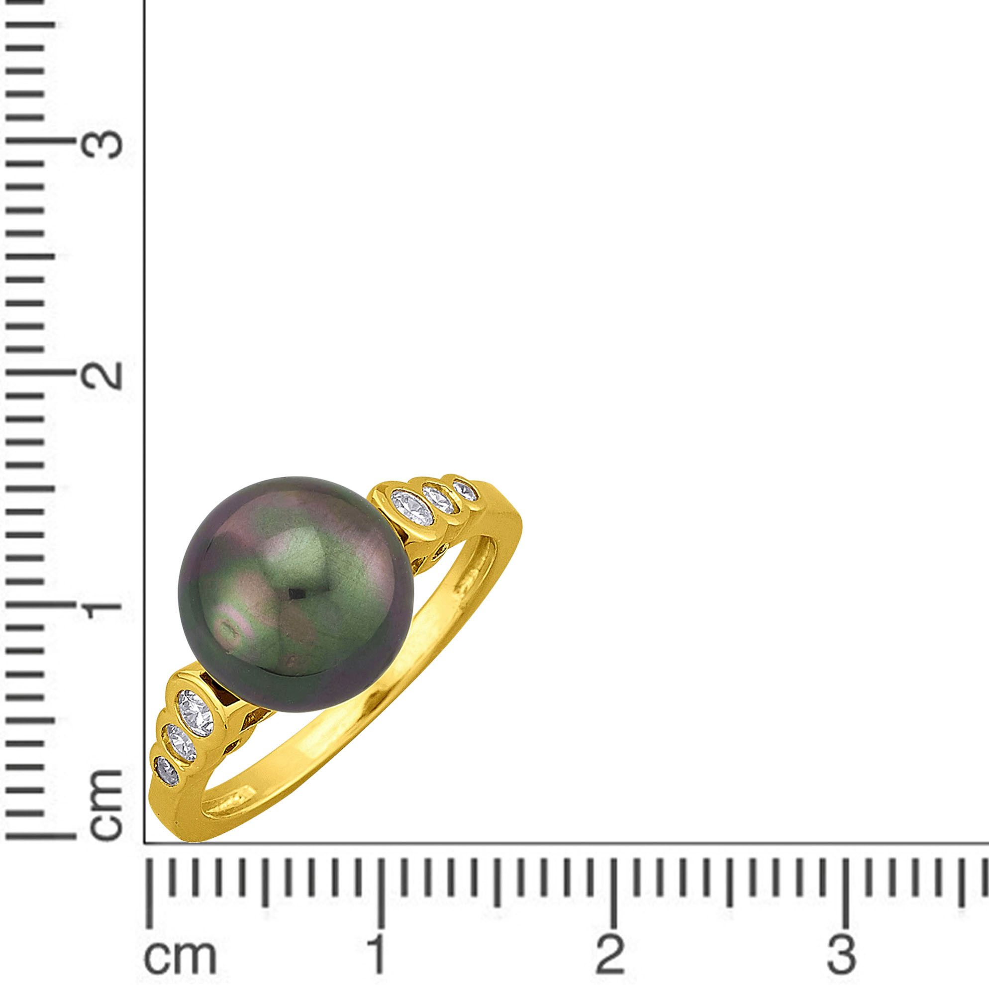 Firetti Ring Sieraad cadeau zilver 925 damesring ring met zirkonia (synth.) - met schelp kernparel