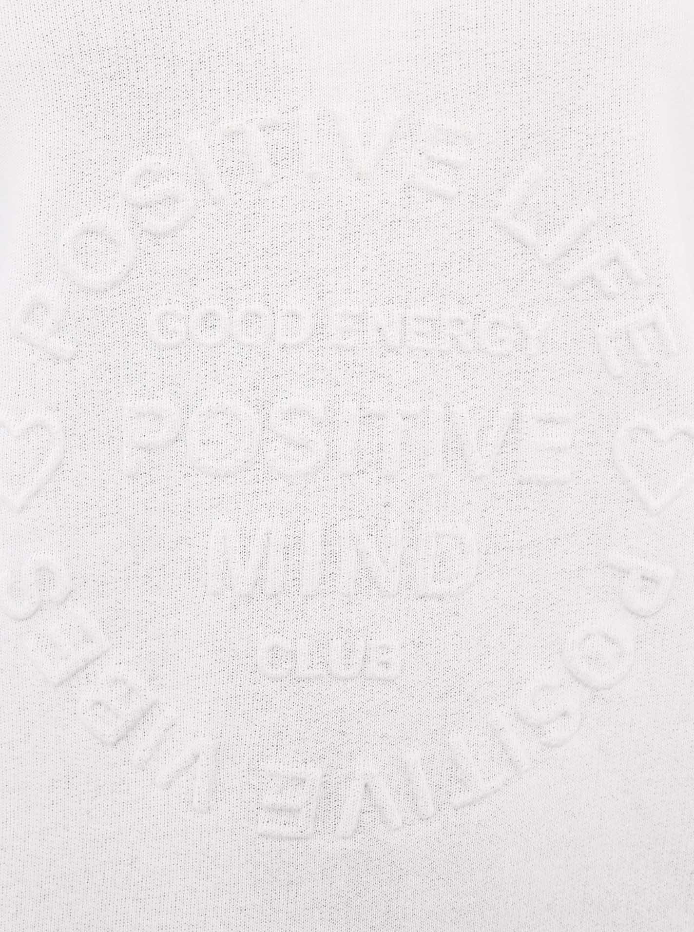 Zwillingsherz Sweatshirt Positive Mind met contrastnaad in neonkleur