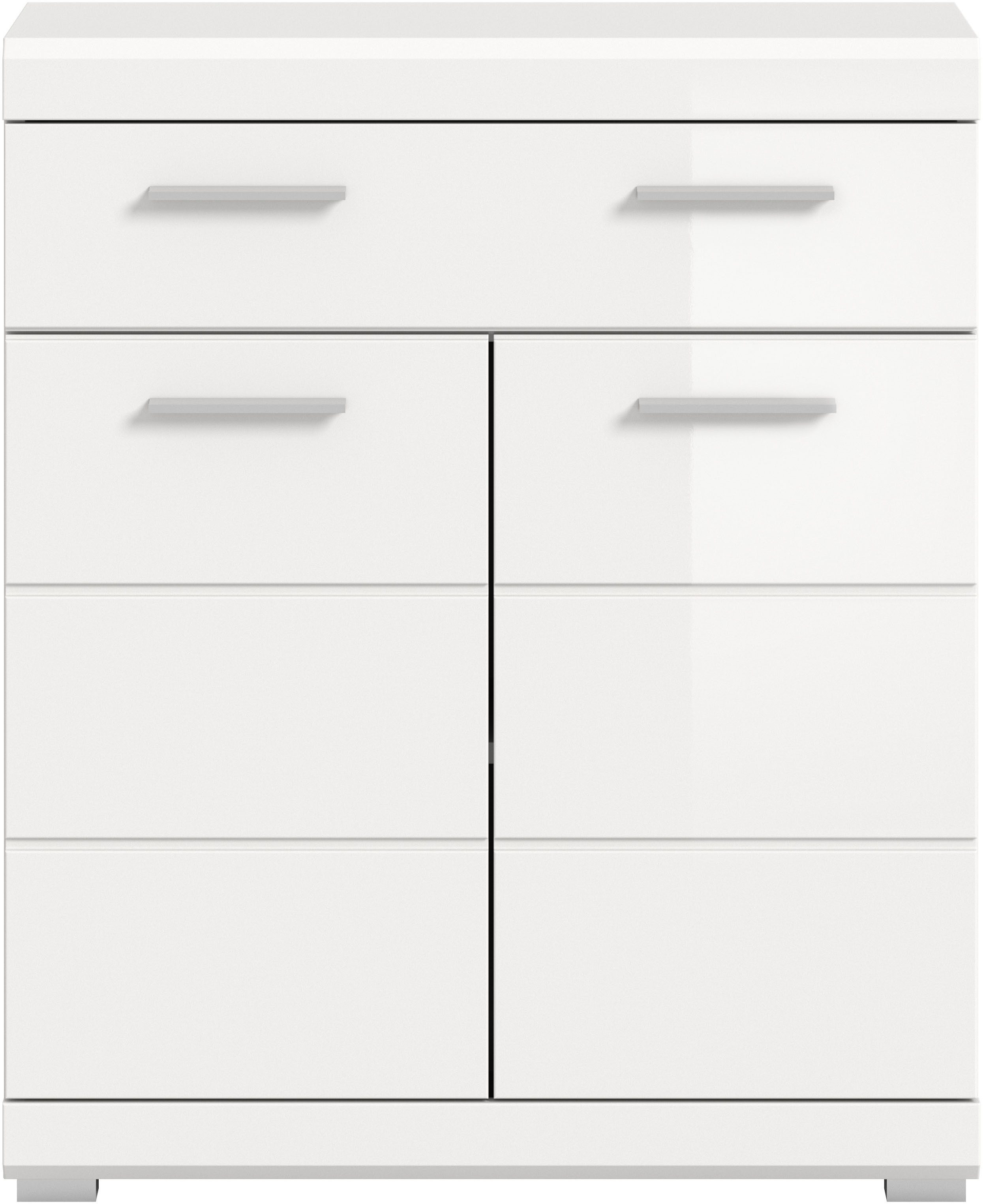INOSIGN Onderkast Siena, breedte 74 cm, 2 deuren, 1 lade, 2 vakken, MDF-front in verschillende kleuren verkrijgbaar, badkamermeubels, badkamerkast, commode, badkamer