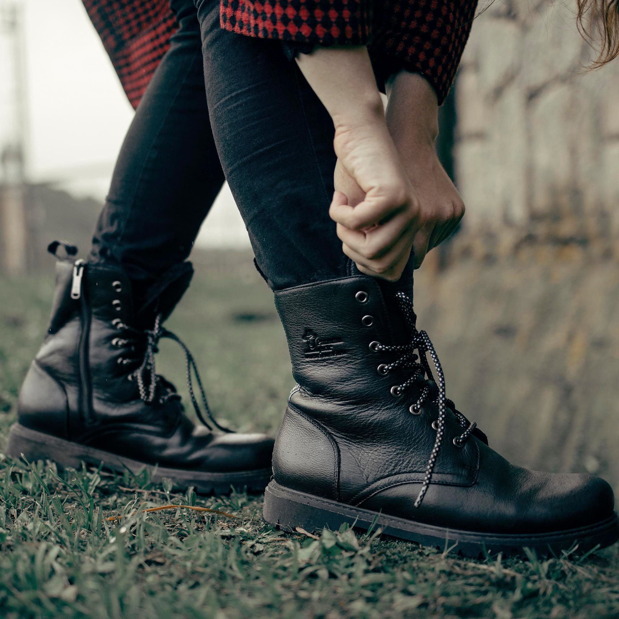 Panama Jack Veterschoenen Frisia , veterschoenen, enkellaars, blokhak, met warme voering