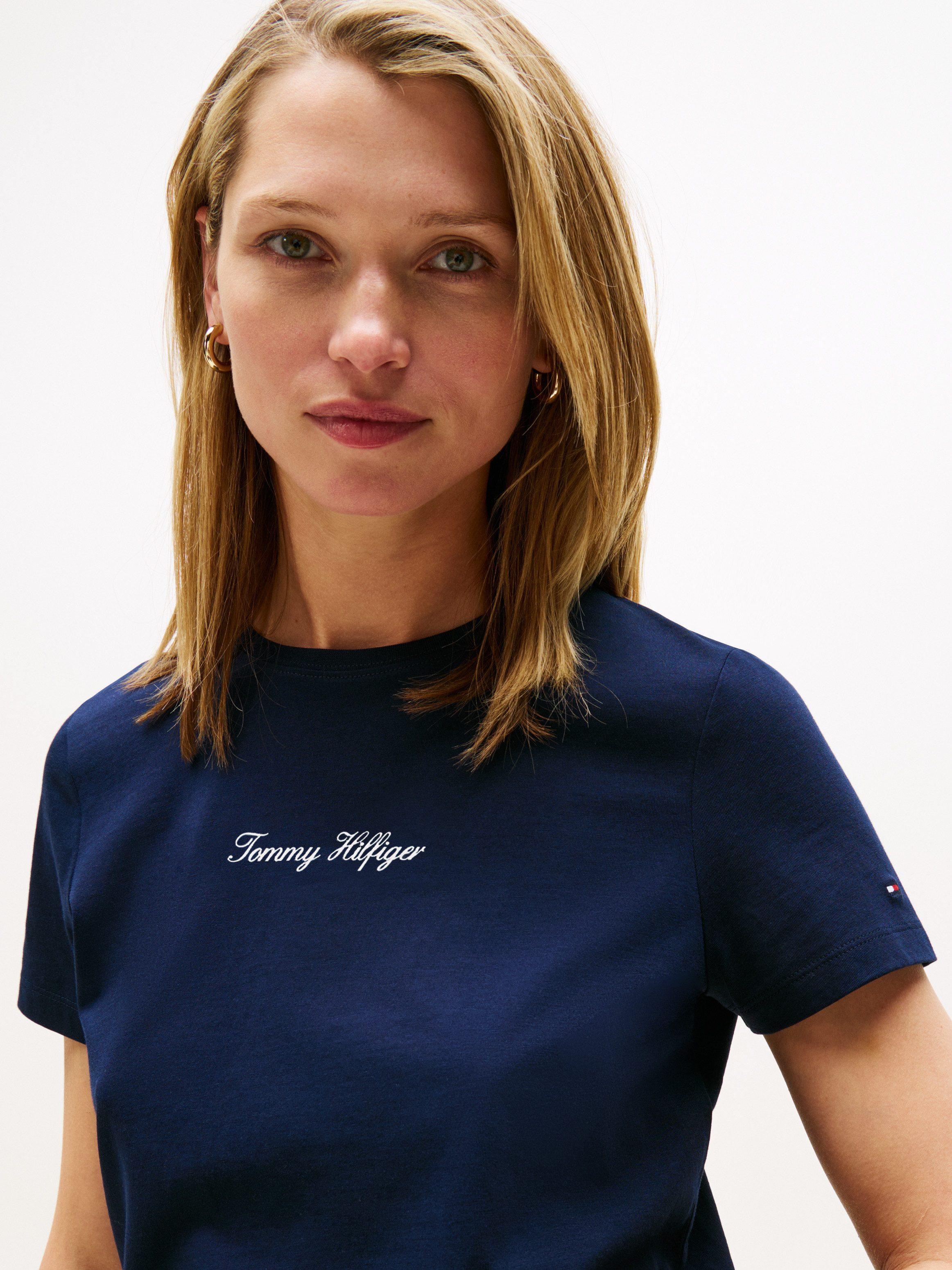 Tommy Hilfiger Shirt met korte mouwen CLASSIC SCRIPT REG SS TEE