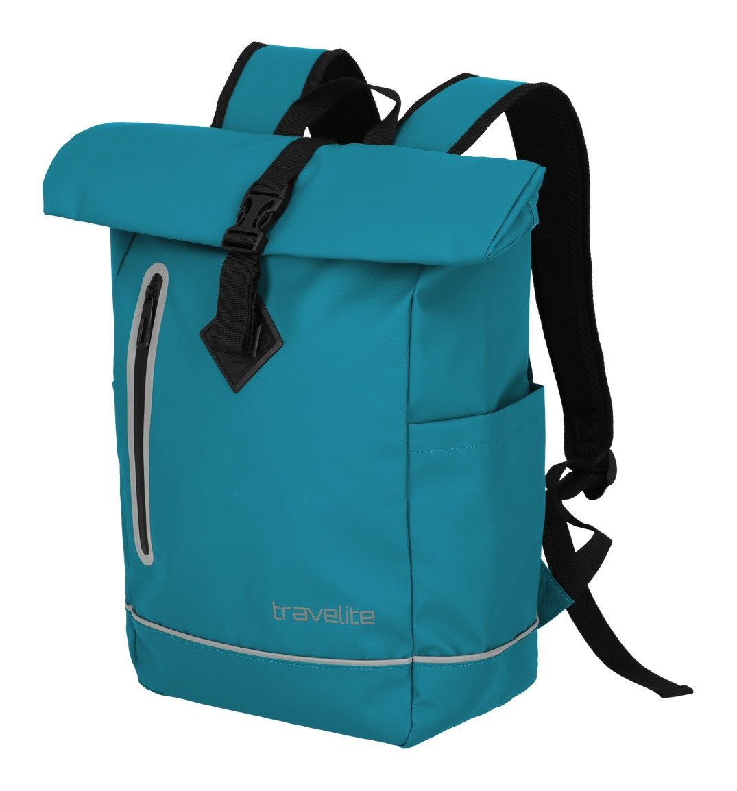 travelite Vrijetijdsrugzak BASICS roll-up rugzak zeil Wandelrugzak Reisrugzak Streetpack Werkrugzak