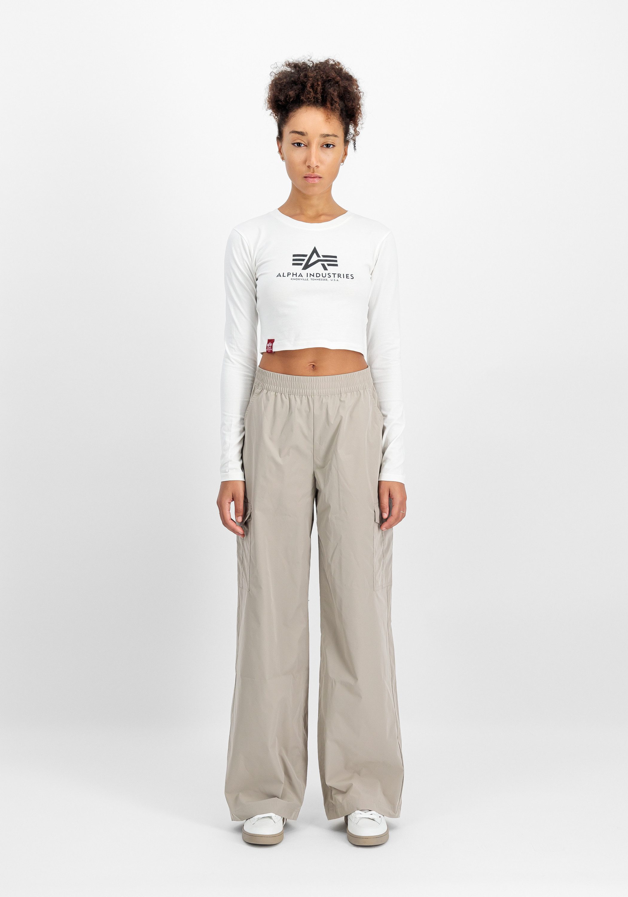 Alpha Industries Sweater Alpha Industries Women - Longsleeves Basic Cropped Longsleeve W