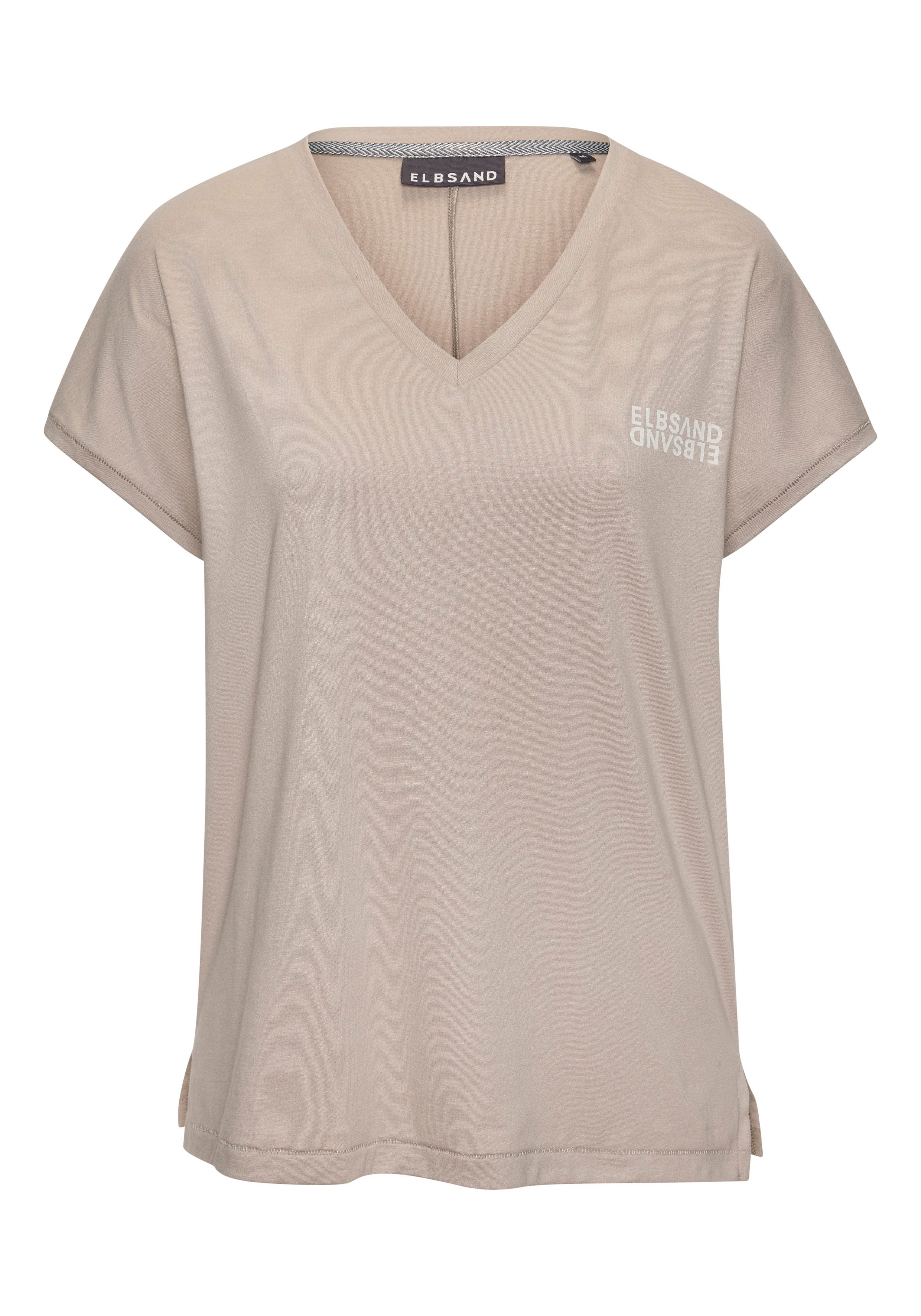 Elbsand Shirt met V-hals