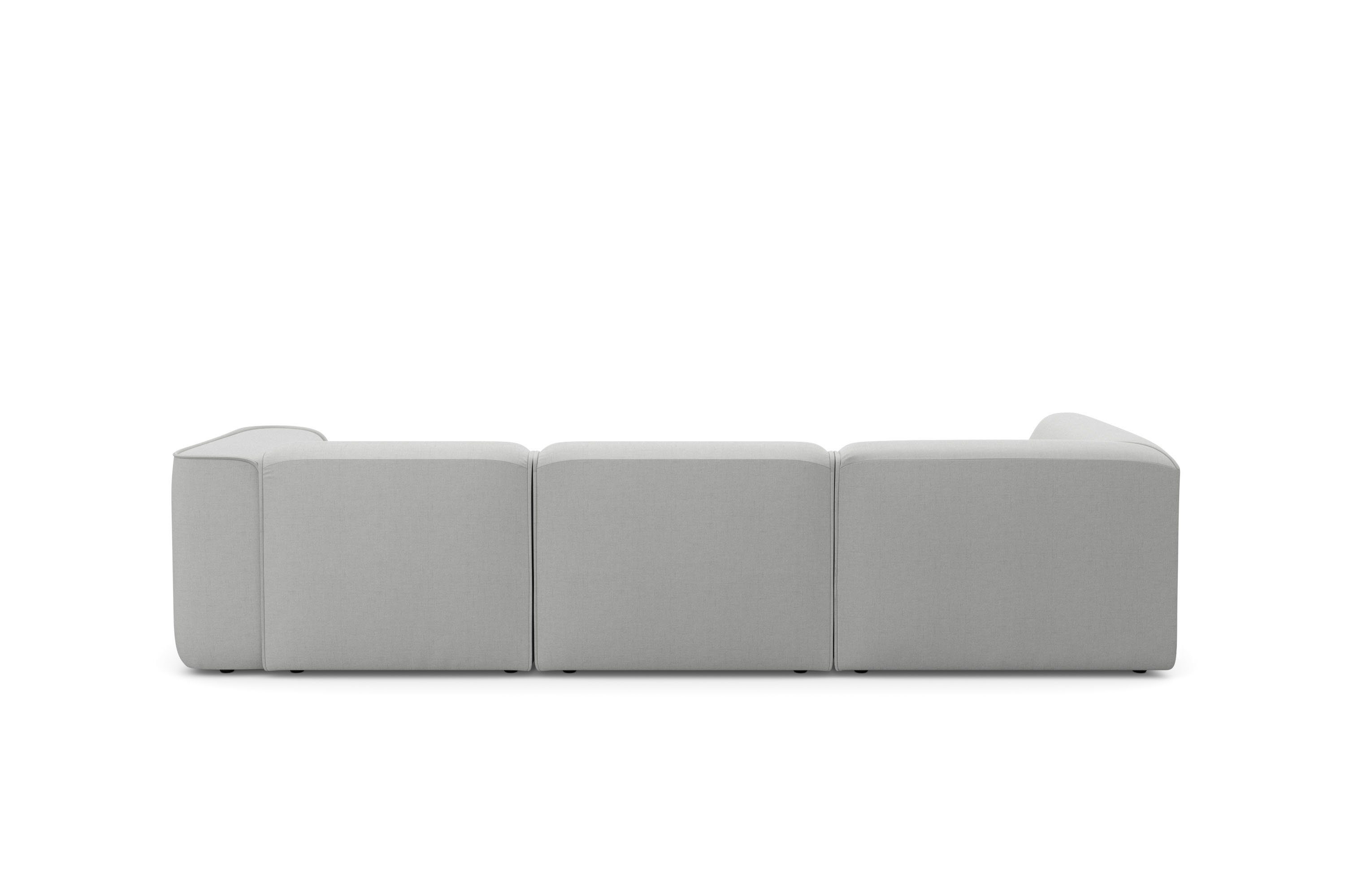 RAUM.ID Hoekbank Merid L-vorm, altijd uitbreidbaar met modules, B/D/H: 295/162/70 cm