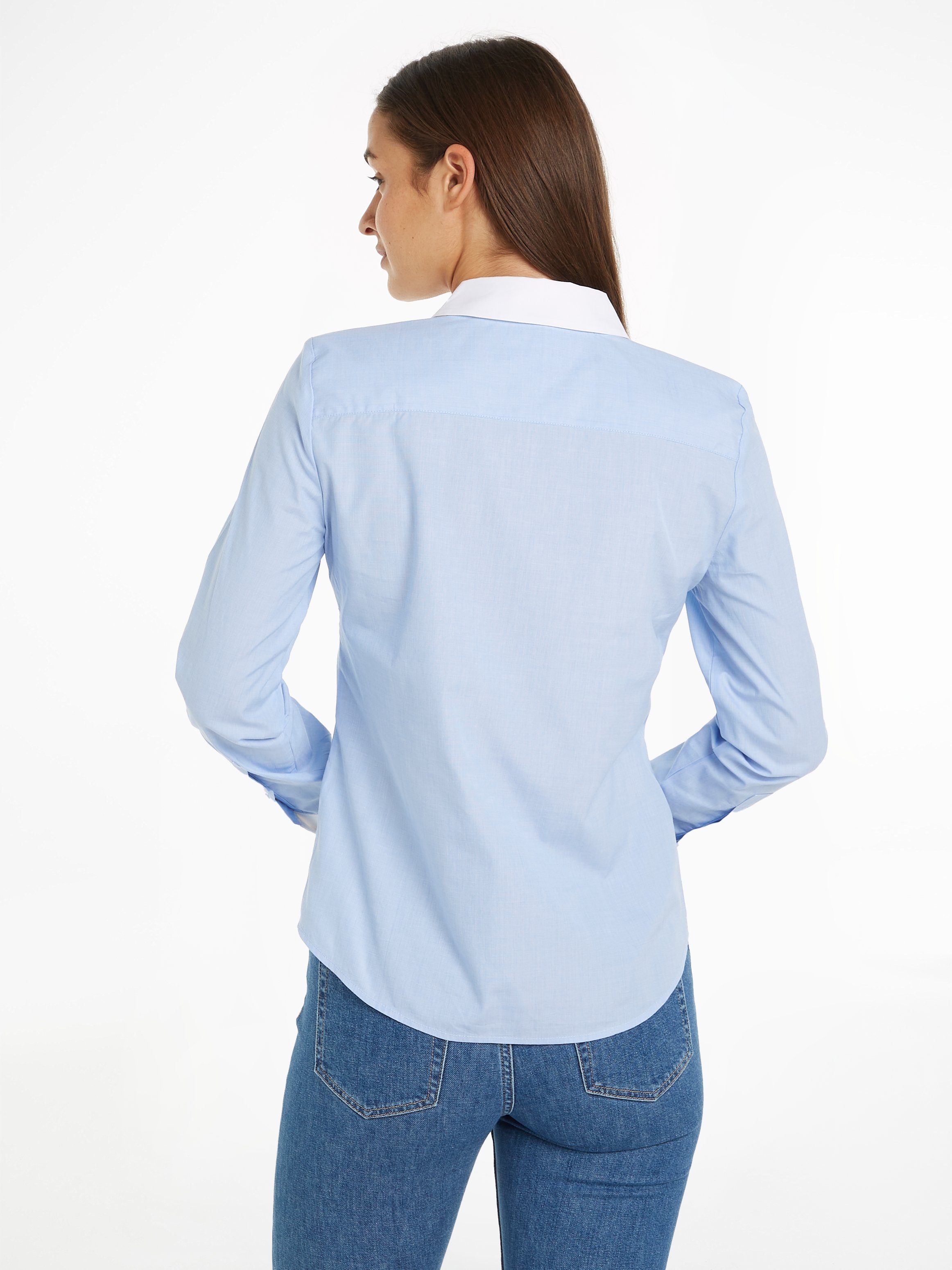 Tommy Hilfiger Overhemdblouse met tommy hilfiger merklabel
