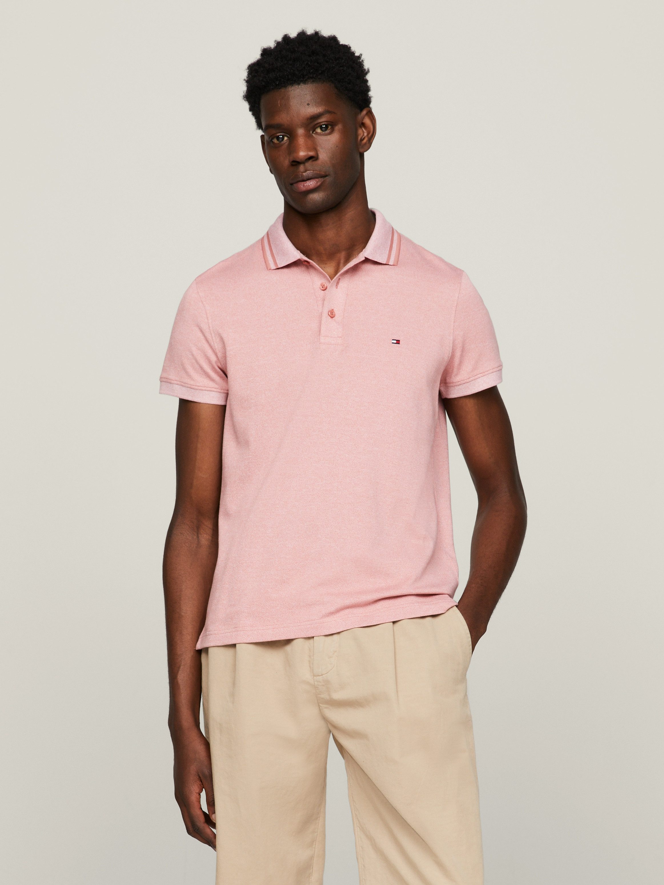 Tommy Hilfiger Poloshirt PRETWIST MOULINE SLIM FIT POLO