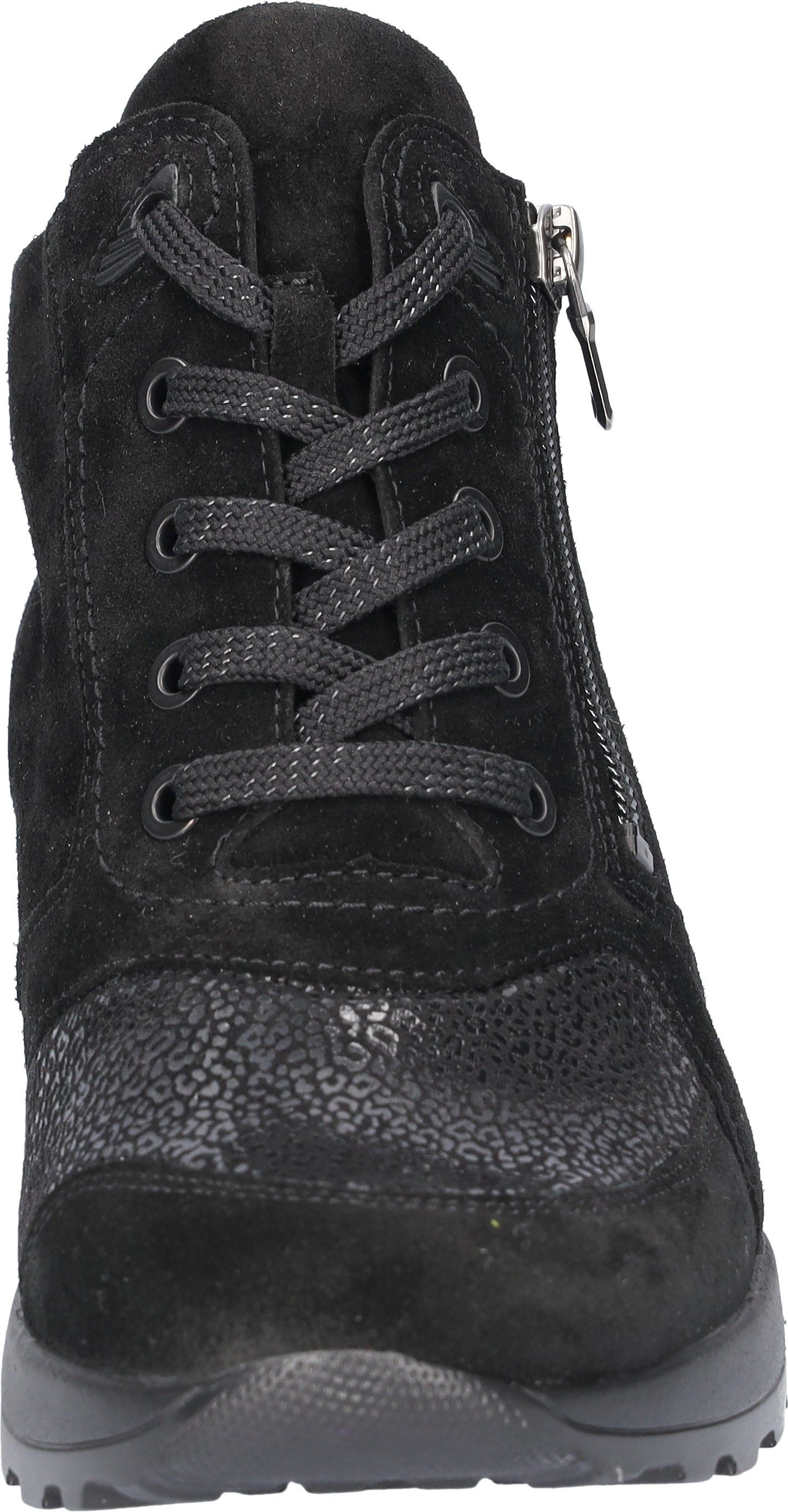 Waldläufer Hoge veterschoenen HIROKO SOFT , sleehakboots, comfortschoen, comfortabele schoen met orthotritt, g-breedte