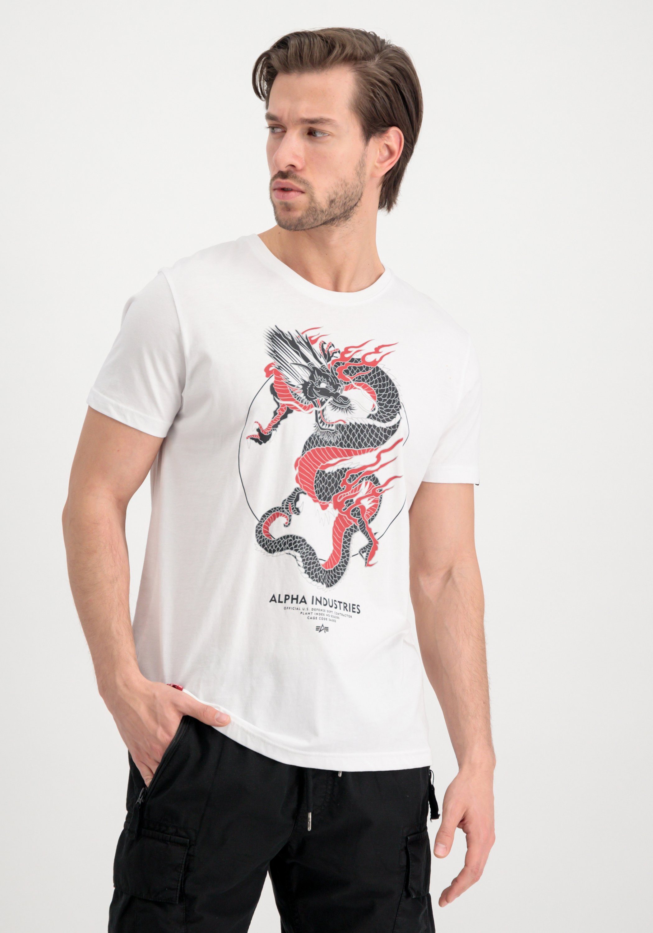online shop Alpha Dragon Alpha Industries - T Industries Men Heritage in | T-shirt de T-Shirts OTTO