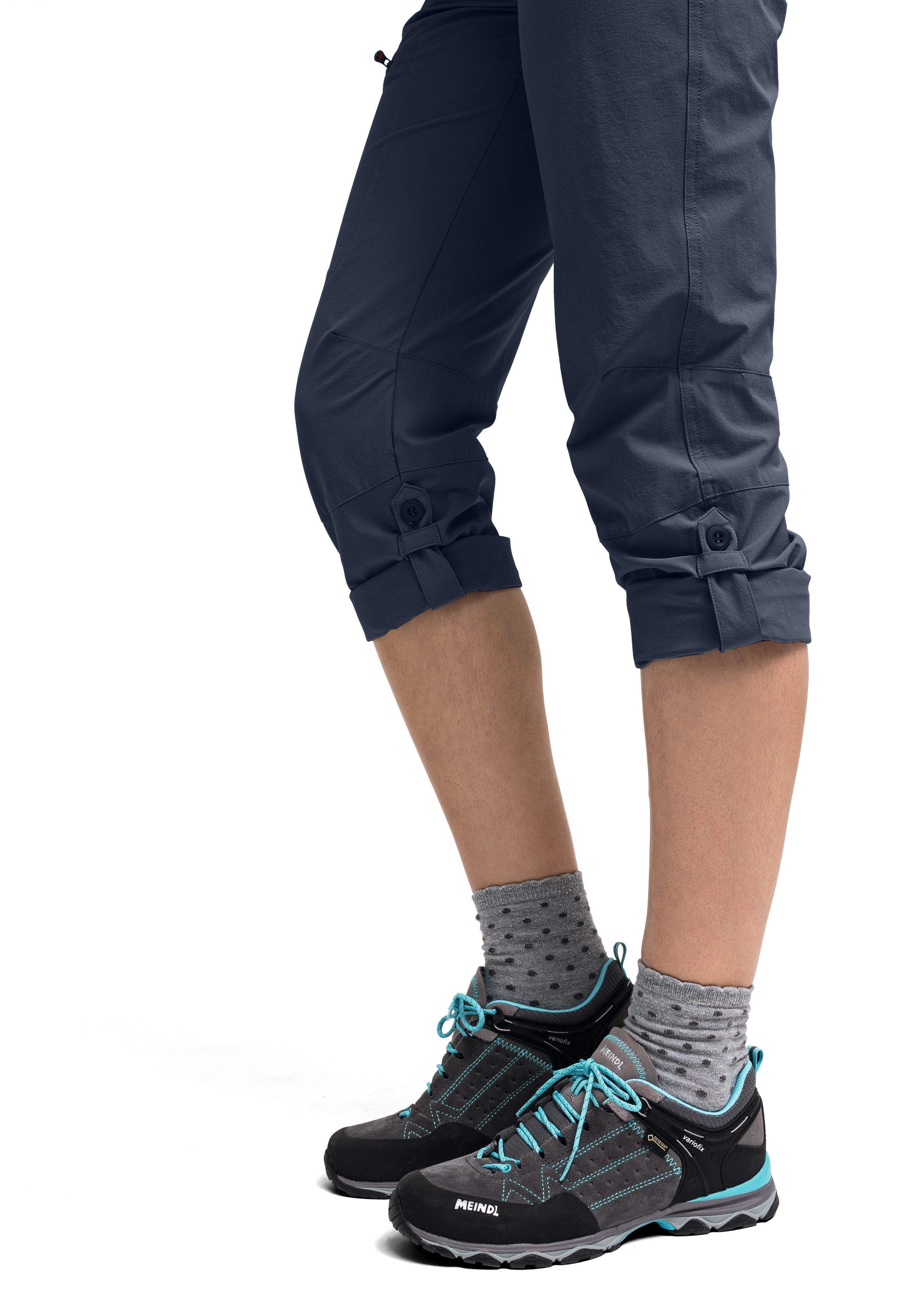 Maier Sports Functionele broek Lulaka Dames wandelbroek, ventilerende outdoorbroek met oprolfunctie