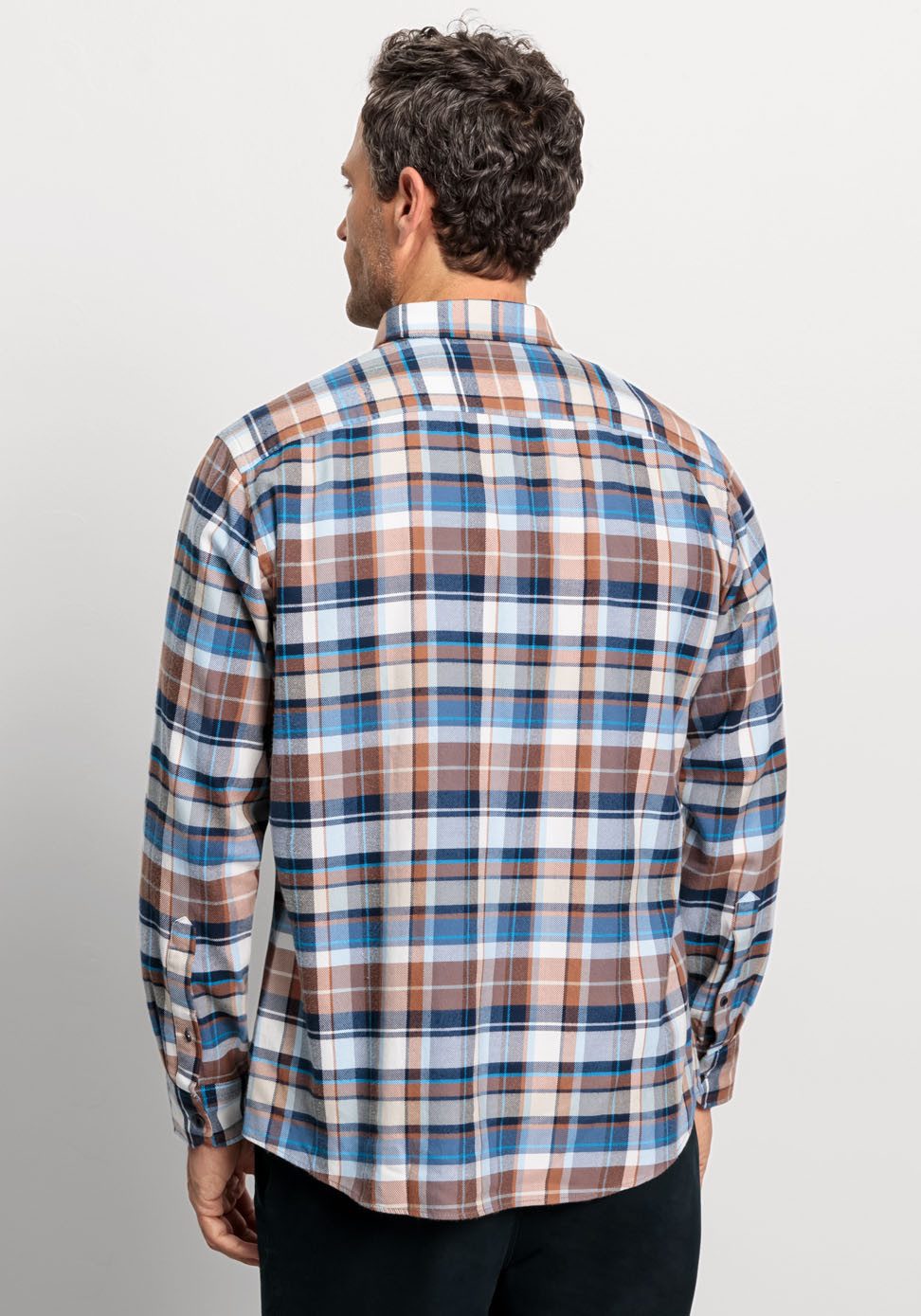 OLYMP Overhemd met lange mouwen Casual in ruitdessin, button-down-kraag