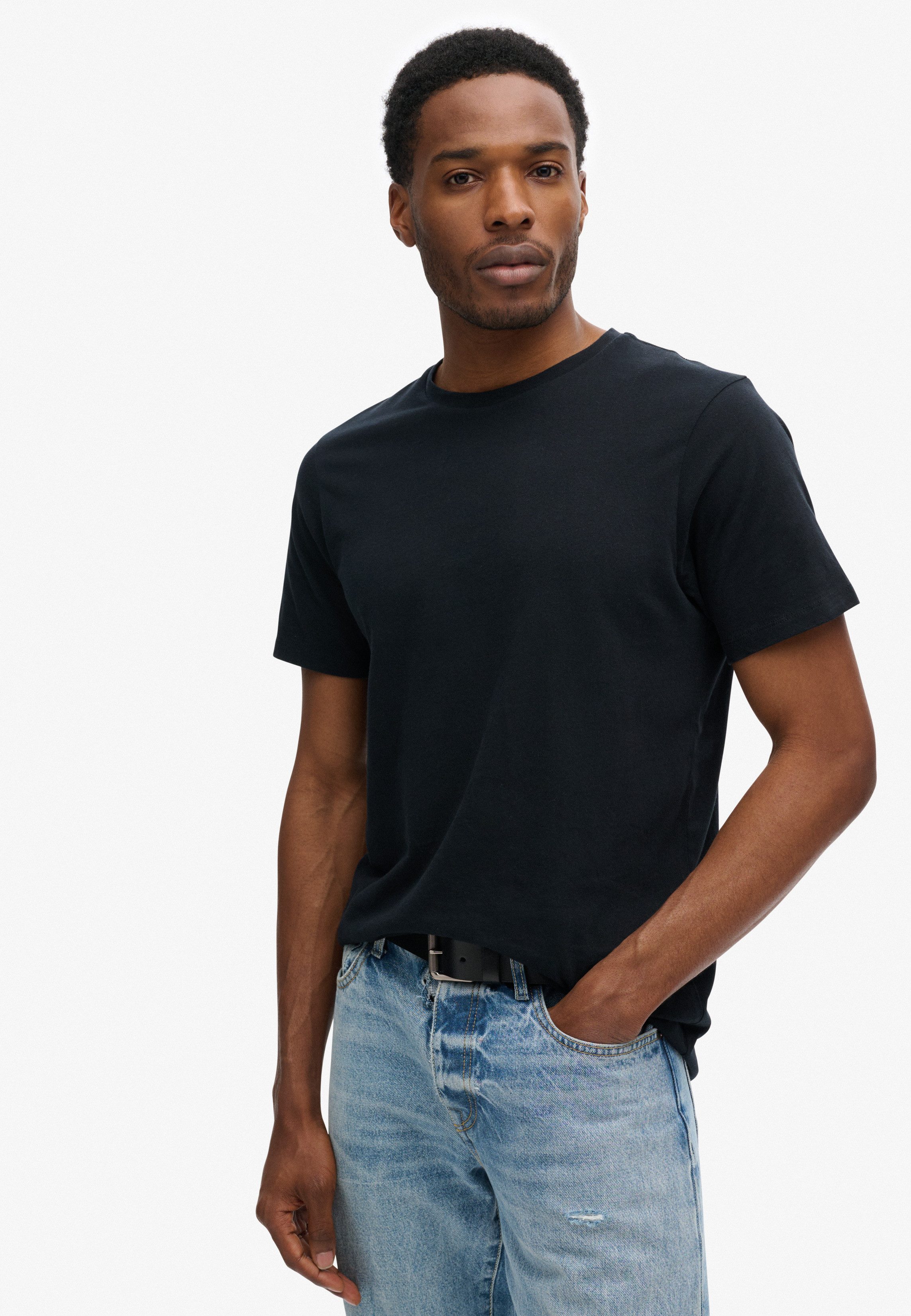 Superdry Shirt met ronde hals CLASSIC ESSENTIAL TEE
