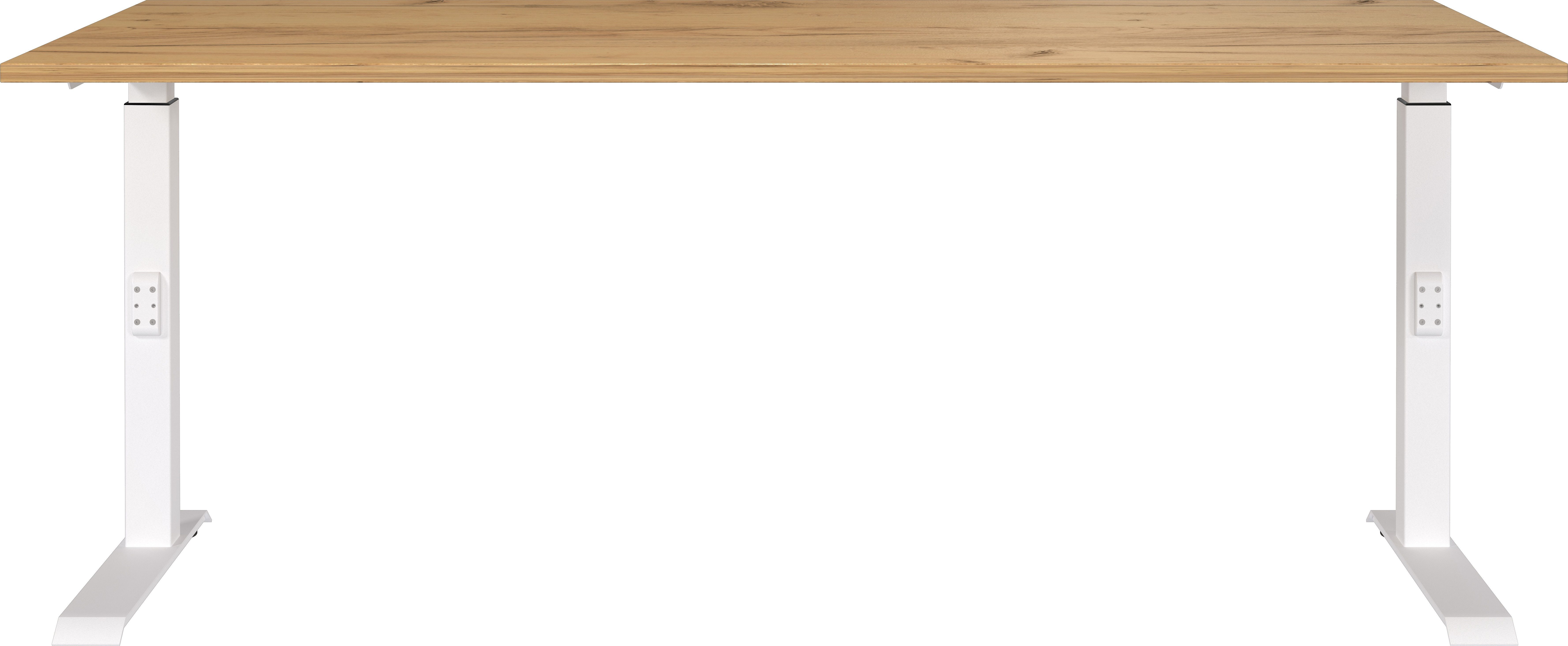 GERMANIA Bureau Downey hoogte verstelbaar van 68-91 cm, beschikbaar in verschillende breedtes bureaus maat 180 cm x 68 cm x 80 cm beige