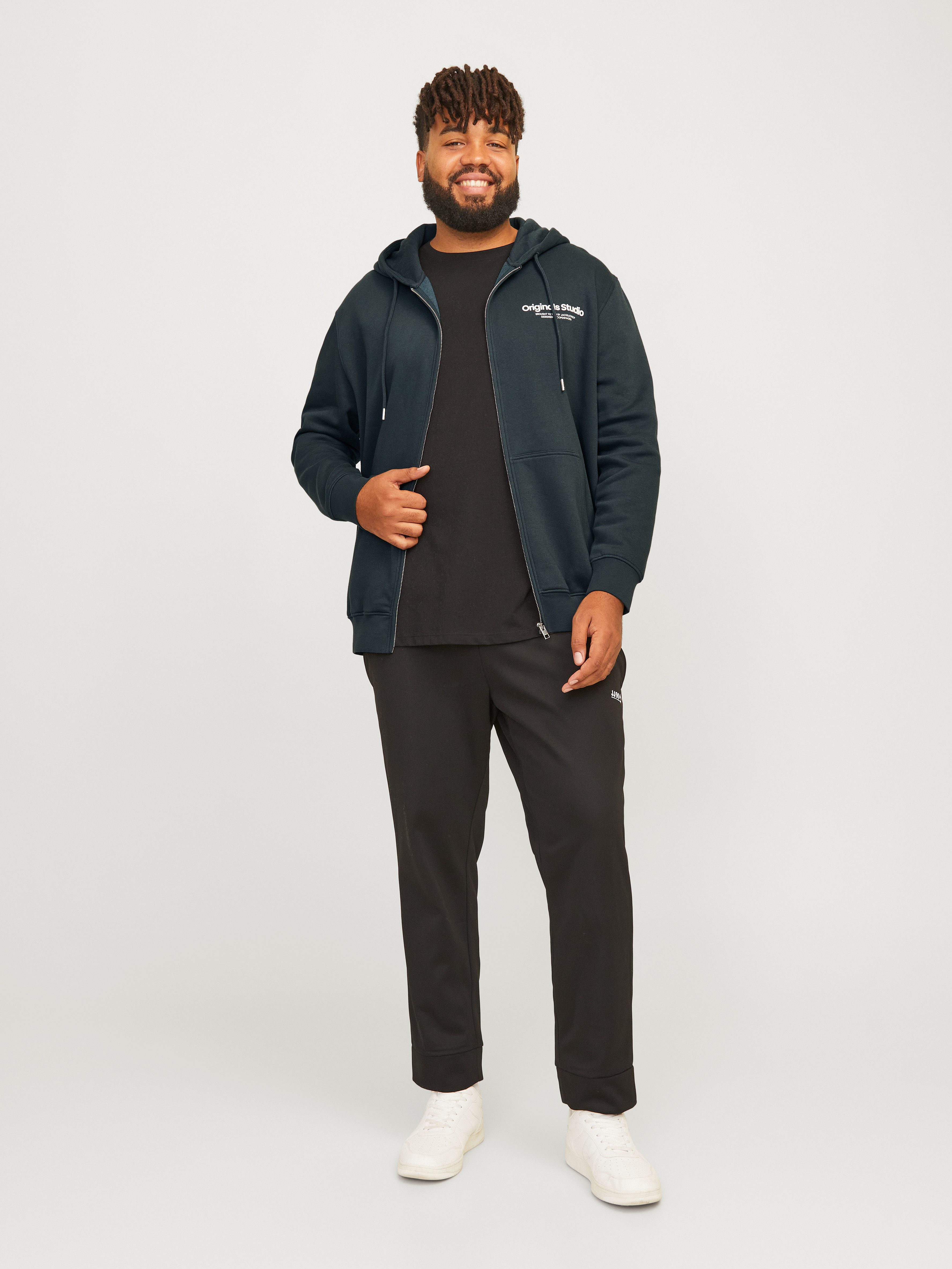 Jack & Jones PlusSize Capuchonsweatvest JORVESTERBRO SWEAT ZIP HOOD NOOS PLS