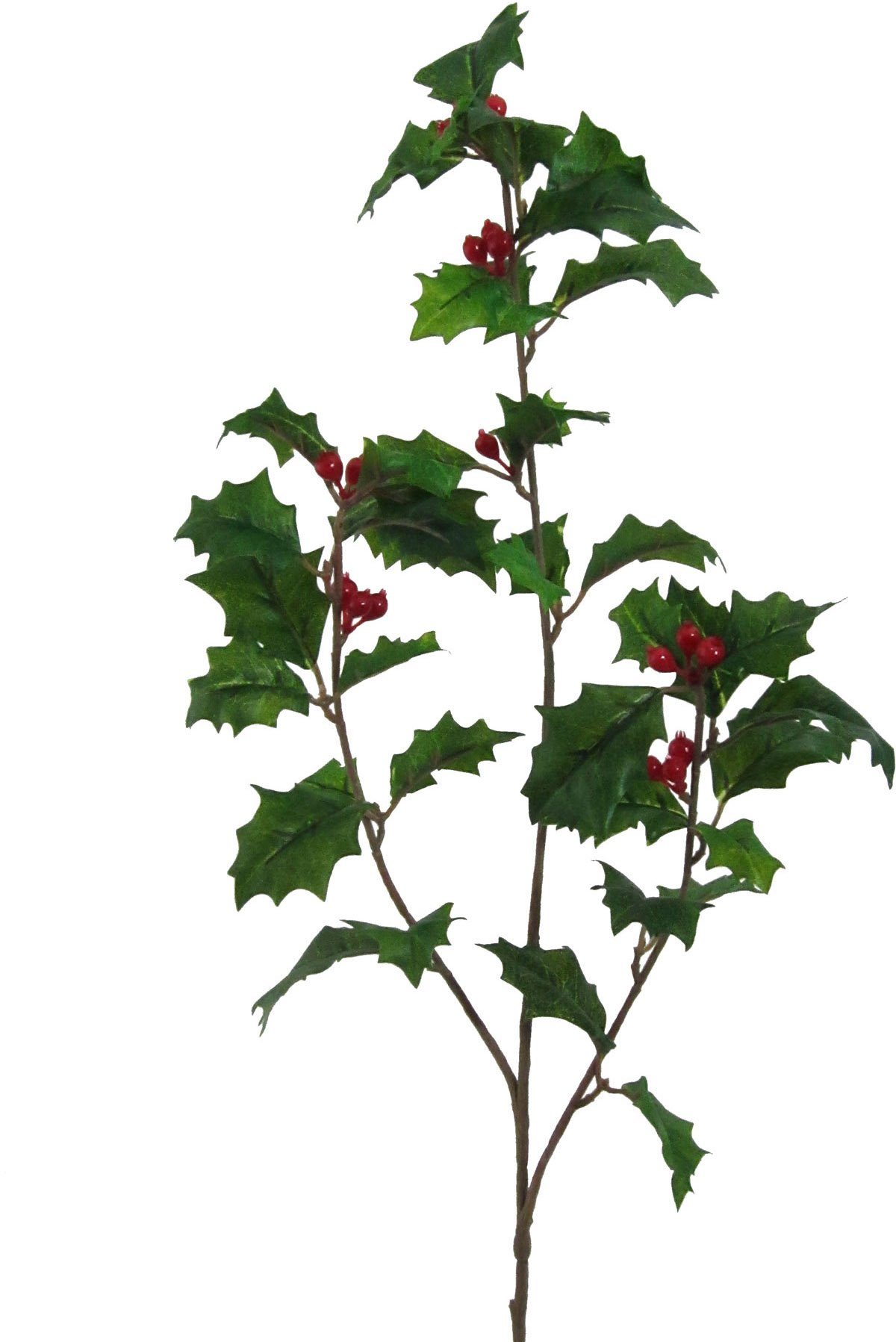 Creativ green Winterse kunstplant Kerst versiering Tak met bessen, 4-delige set (4 stuks)