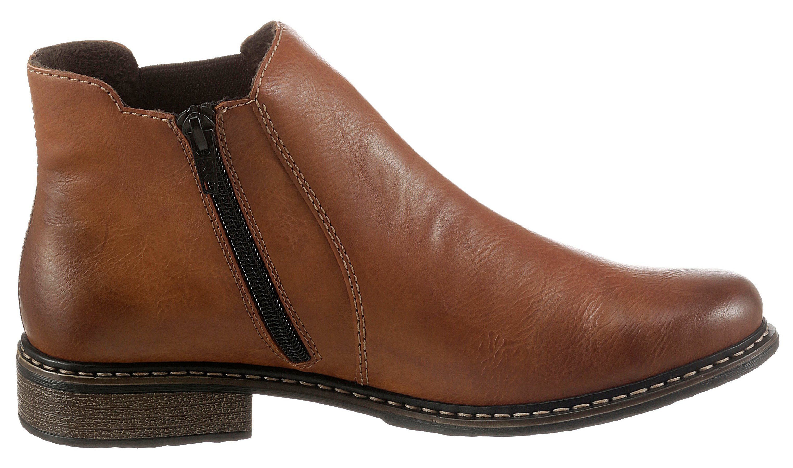 Rieker Chelsea-boots , enkellaarsjes, boots, blokhak, in klassieke uitstraling