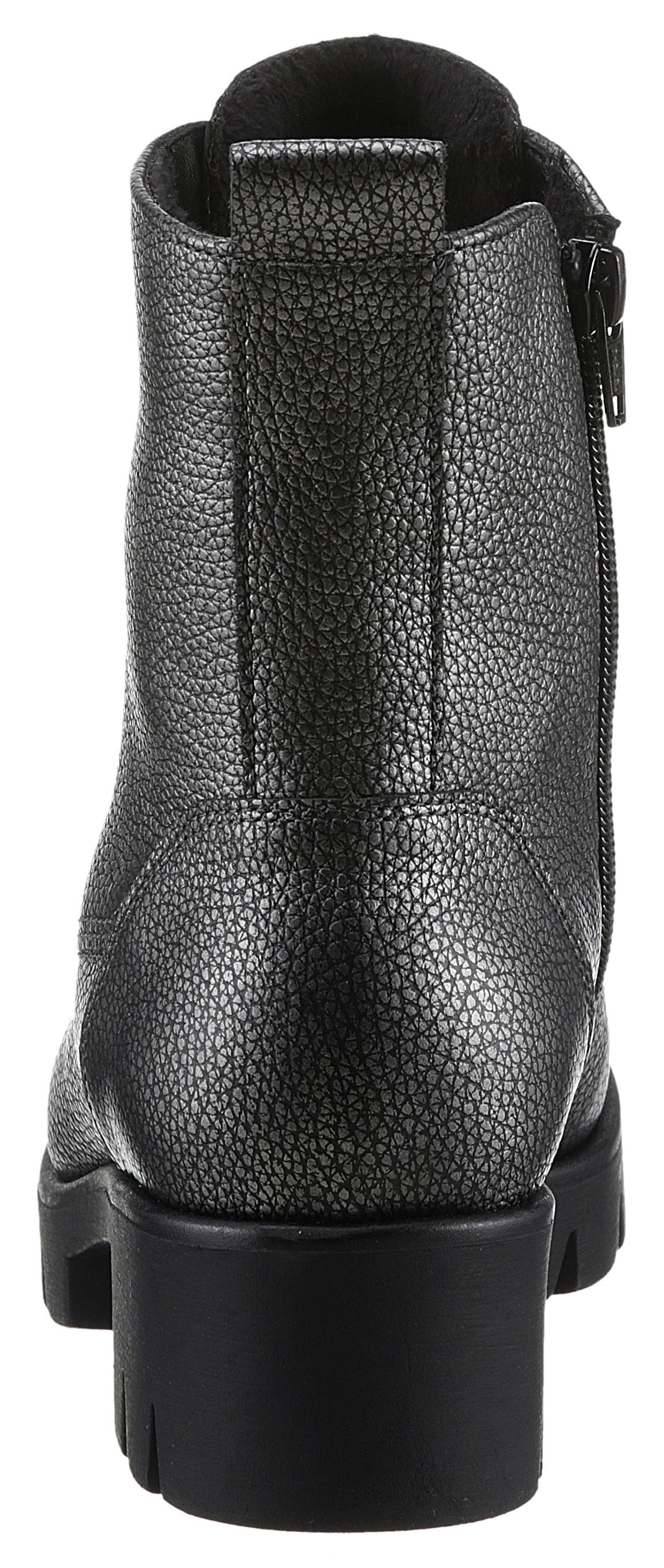 Gabor Veterlaarsjes blokhak, plateau, veterschoenen met metallic-effect