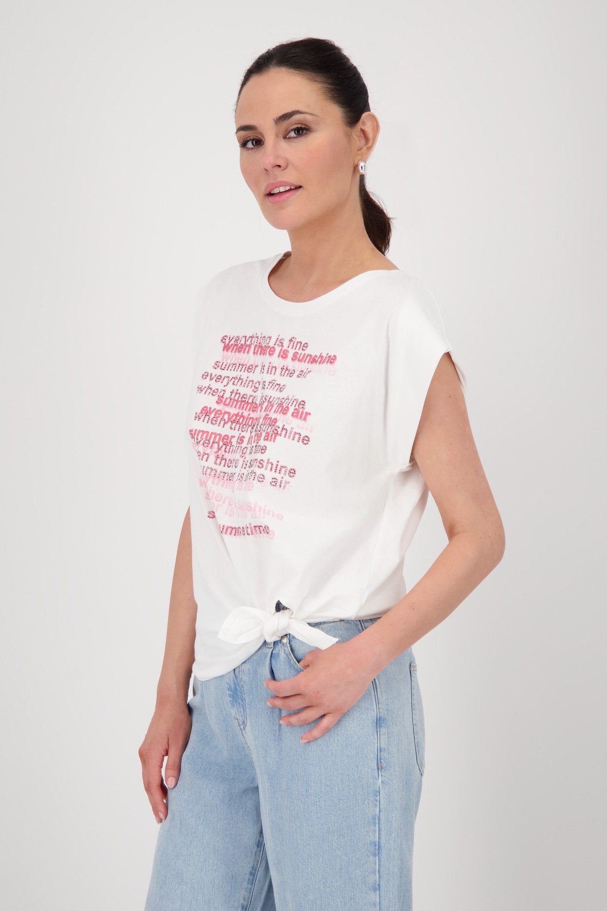Monari Shirt met ronde hals Met een ronde hals