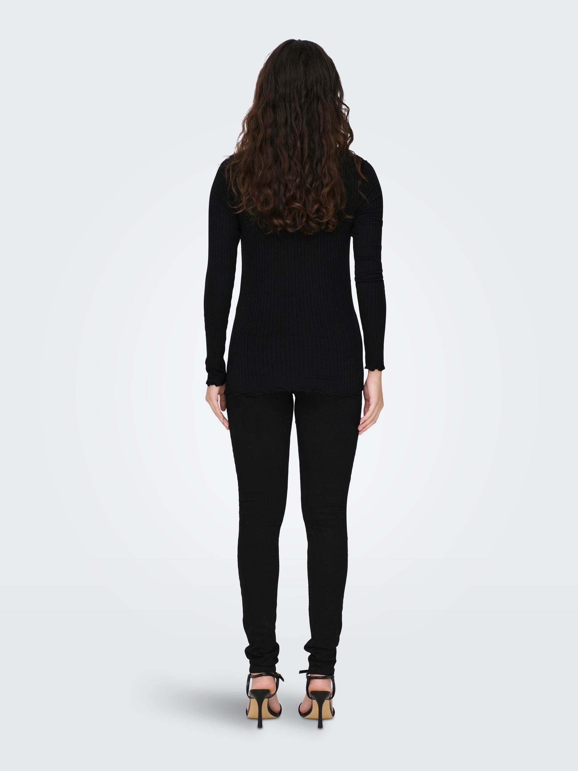 JDY Shirt met lange mouwen JDYFRANSISKA L/S HIGHNECK TOP JRS NOOS