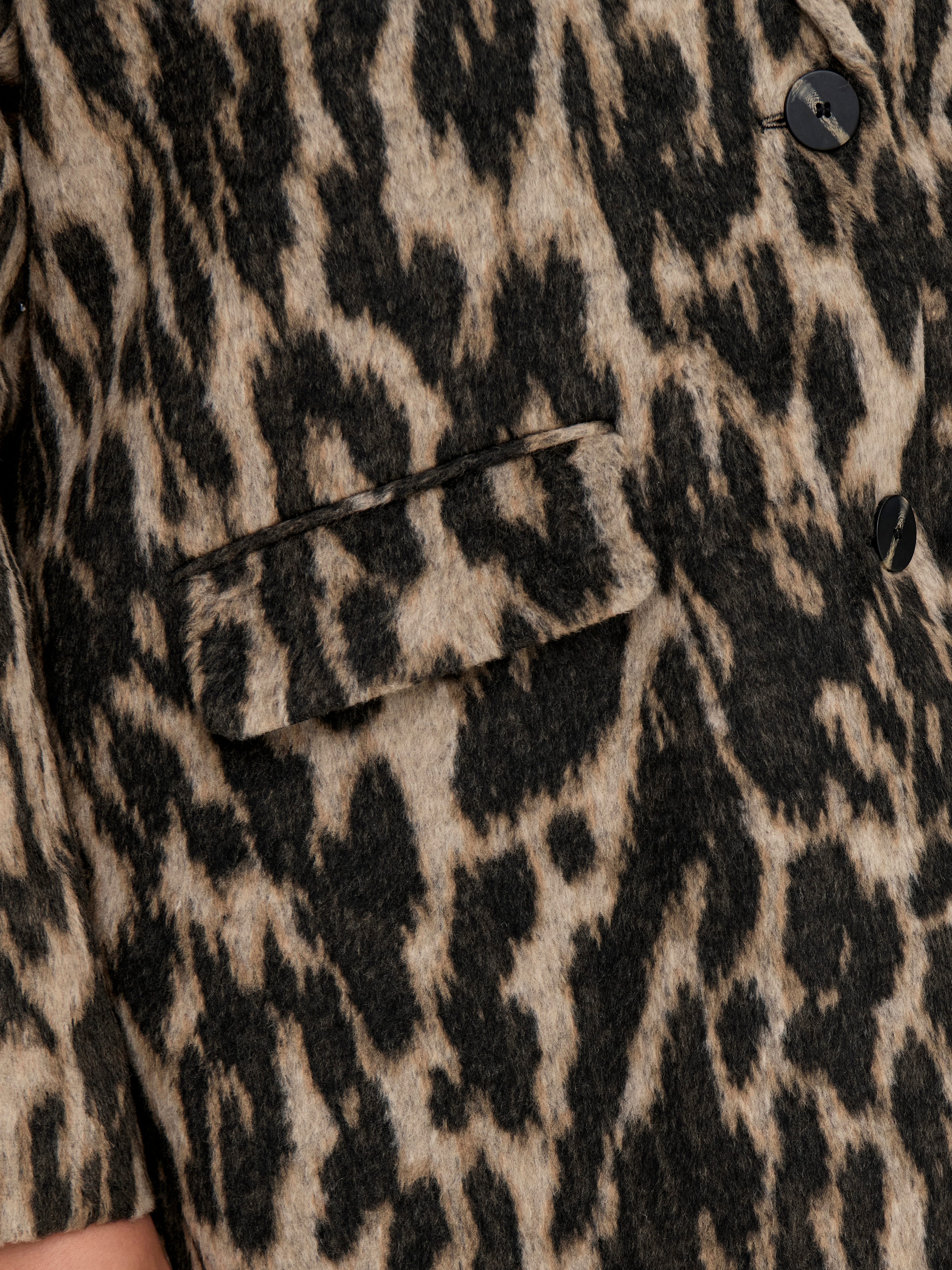 ONLY CARMAKOMA Korte jas CARVALBORG ANIMAL LIFE COAT OTW