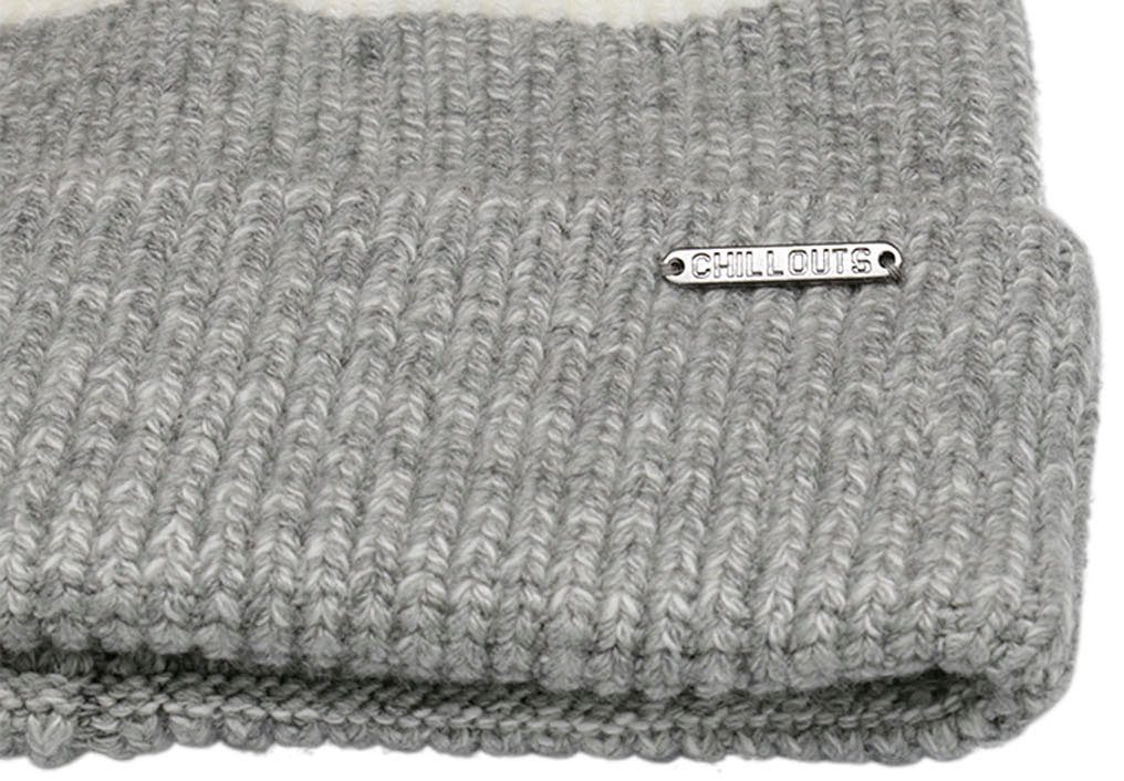chillouts Beanie Felix Hat in two-tone look met omslag