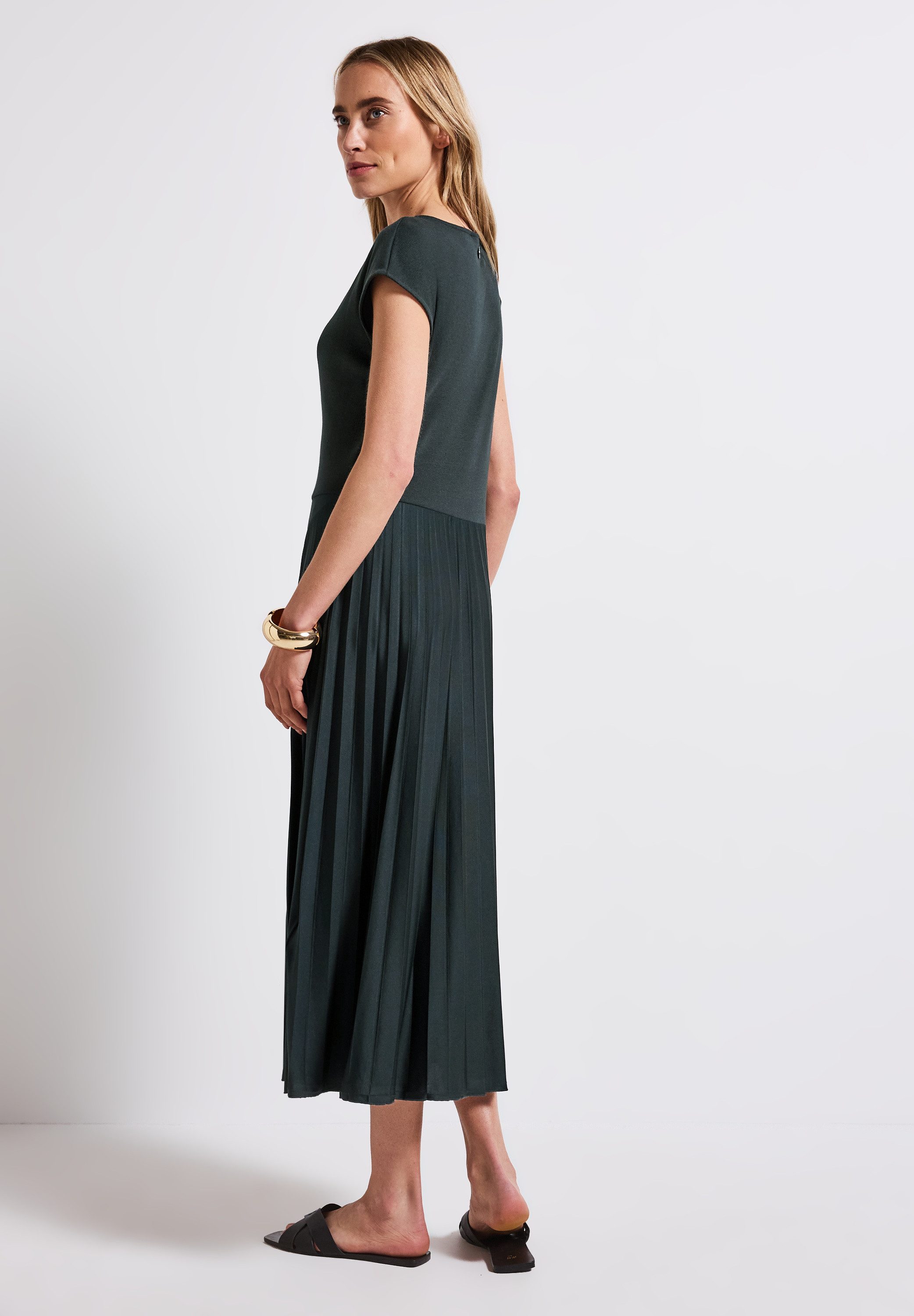 STREET ONE Midi-jurk met plissé-rok
