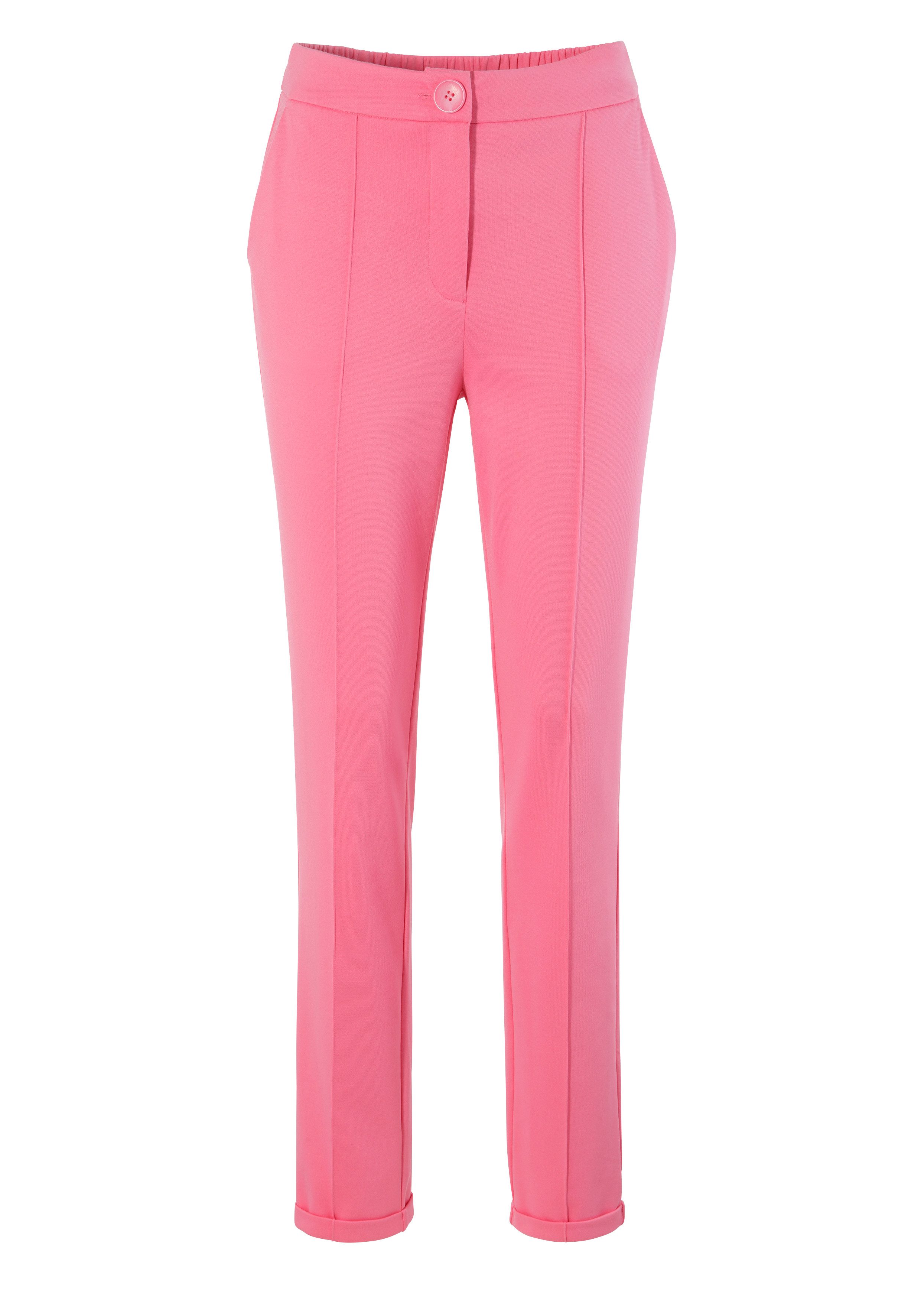 Aniston CASUAL Jerseybroek met biezen gegarneerd