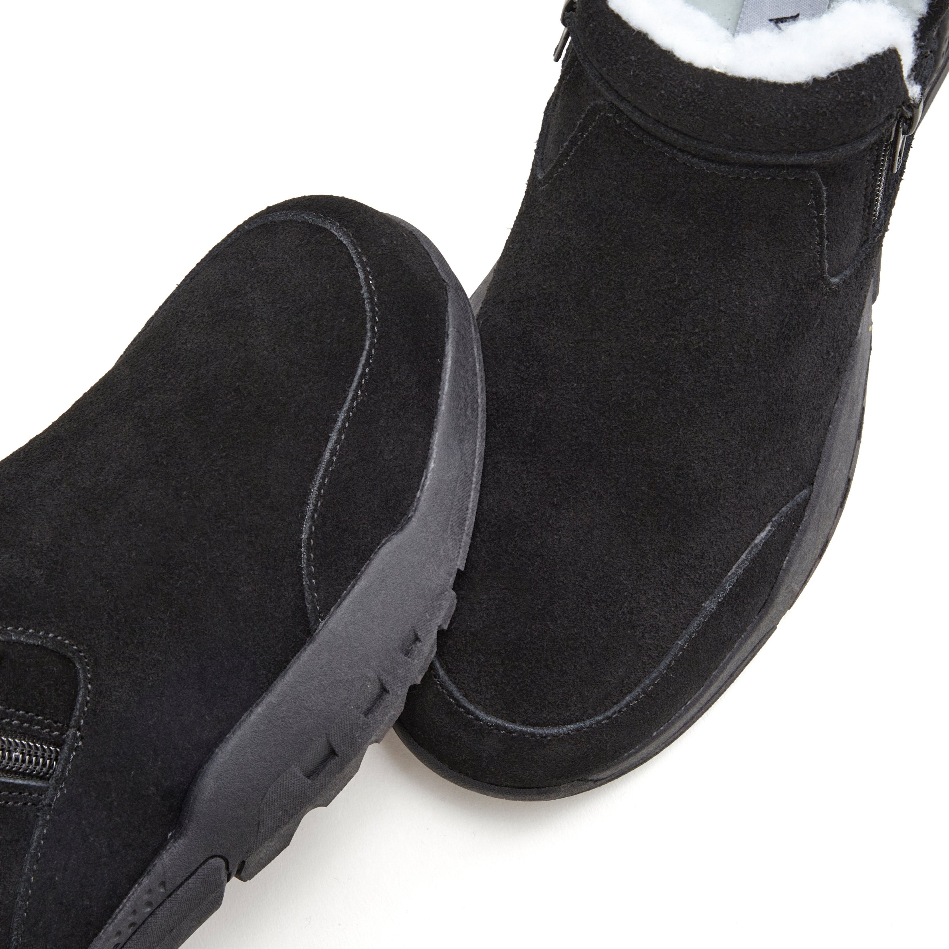 Vivance Laarsjes van veloursleer en met warme voering, winterlaarzen, laarzen, boots
