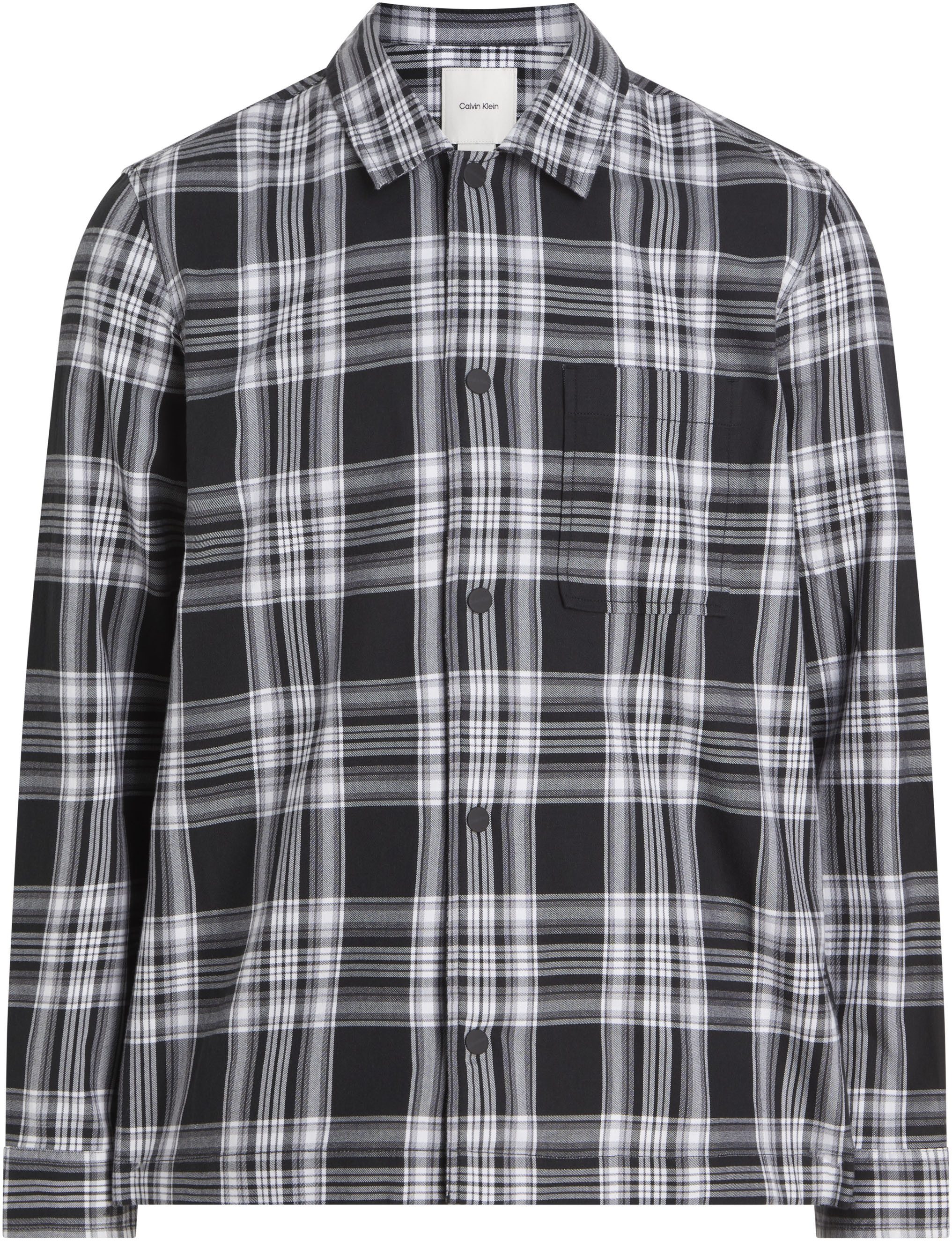 Calvin Klein Geruit overhemd TWILL CHECK SNAPS OVERSHIRT