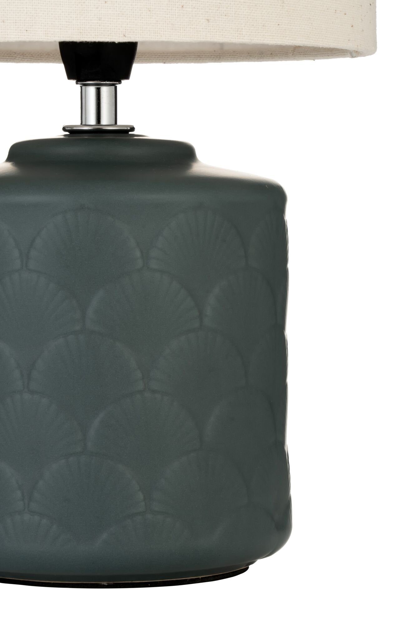 Pauleen Tafellamp Glowing Midnight max20W beige/groen mat 230V stof/keramiek