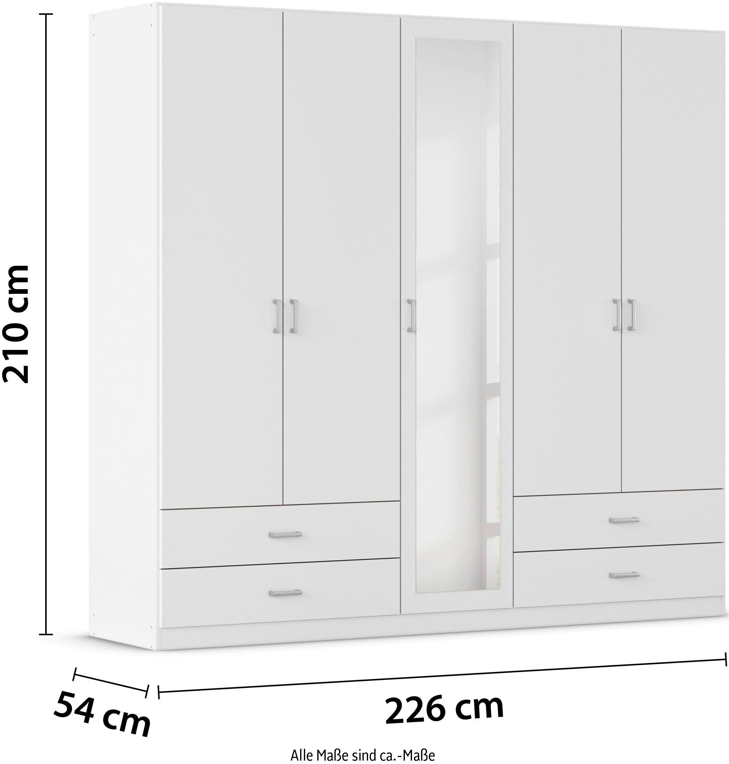 rauch Draaideurkast Borbona Kledingkast kast garderobe waskast BORBONA in 2 breedtes