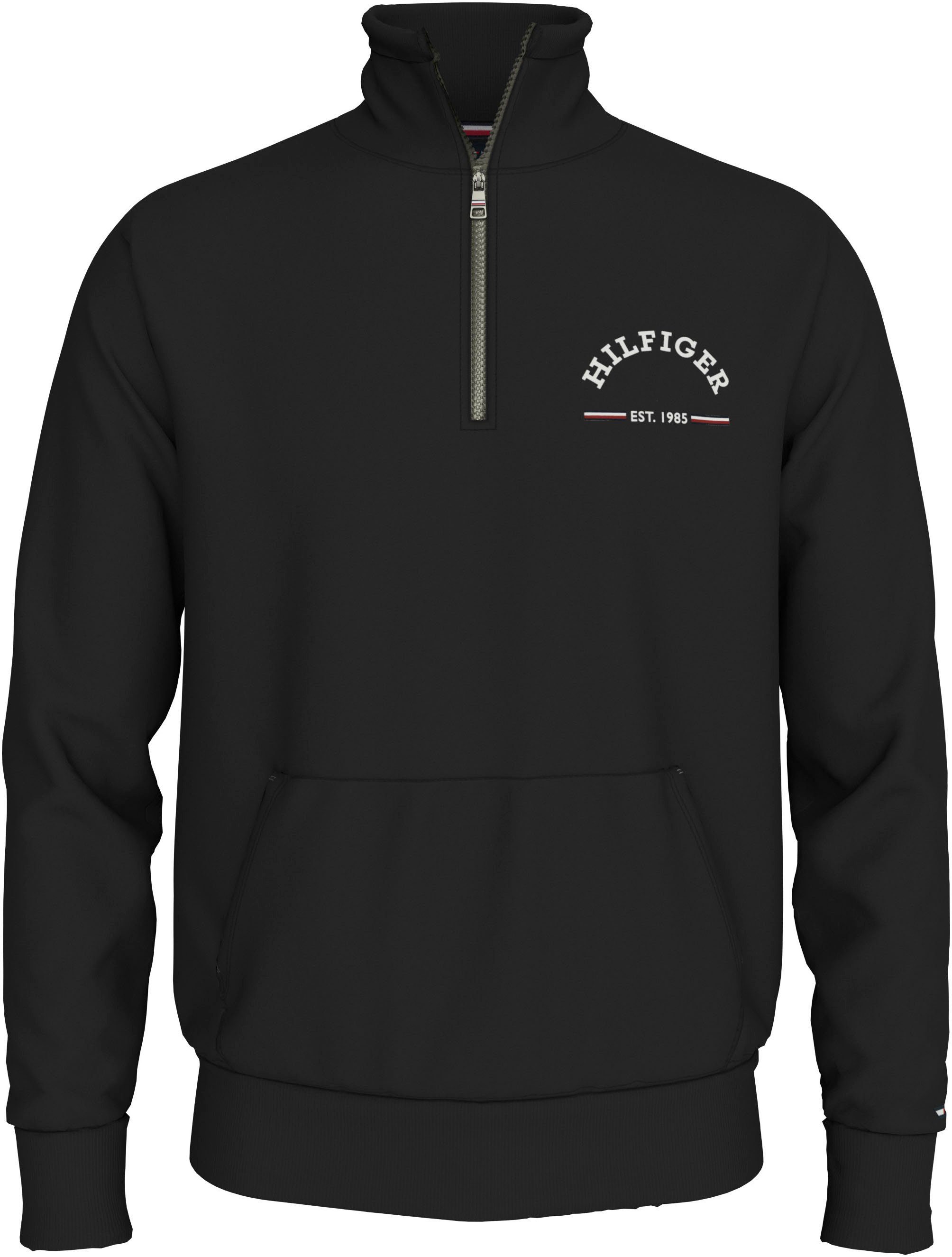 Tommy Hilfiger Sweatshirt ROUNDALL STAND COLLAR ZIP met staande kraag en ritssluiting